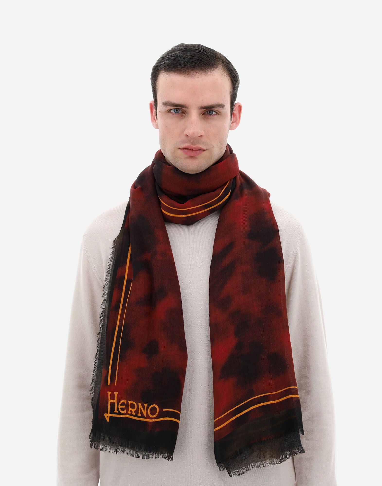 HERNO MEN'S SCARF SCP00010U-33405P-6993 NWT