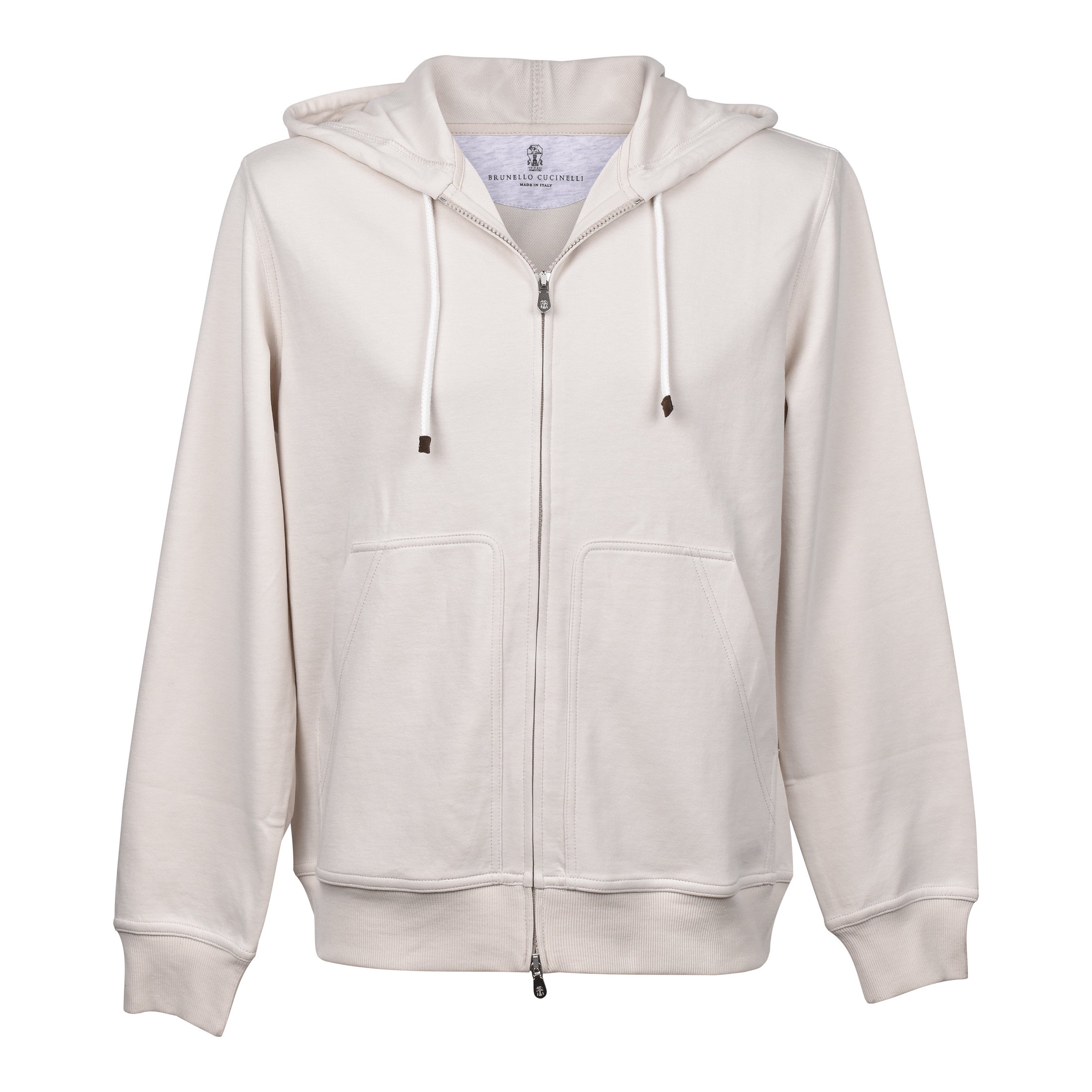 BRUNELLO CUCINELLI MEN'S ROPE ZIP-UP HOODED SWEATSHIRT