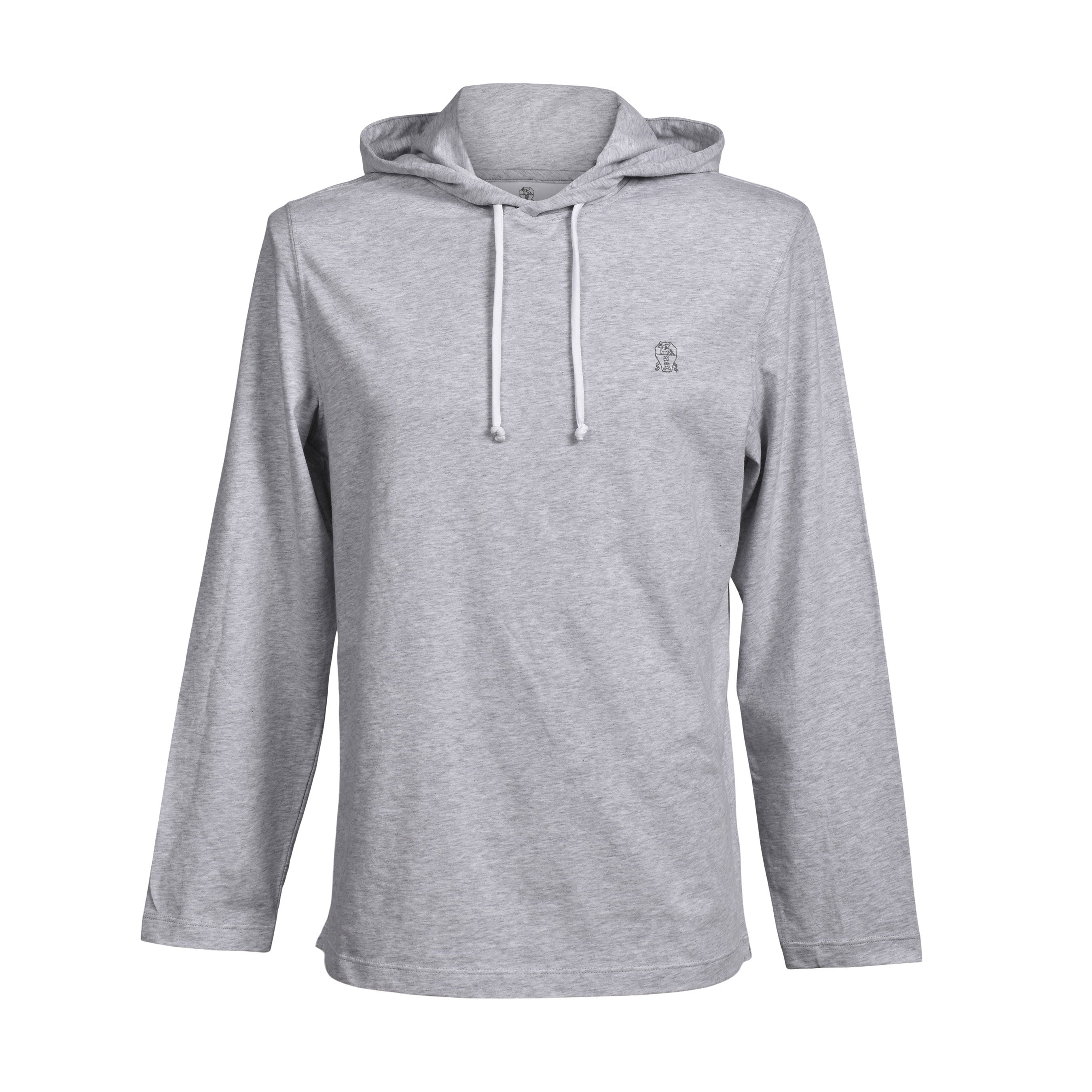 BRUNELLO CUCINELLI MEN'S COTTON ATHETIC FASHION LOGO HOODIE SWEATER/PULLOVER