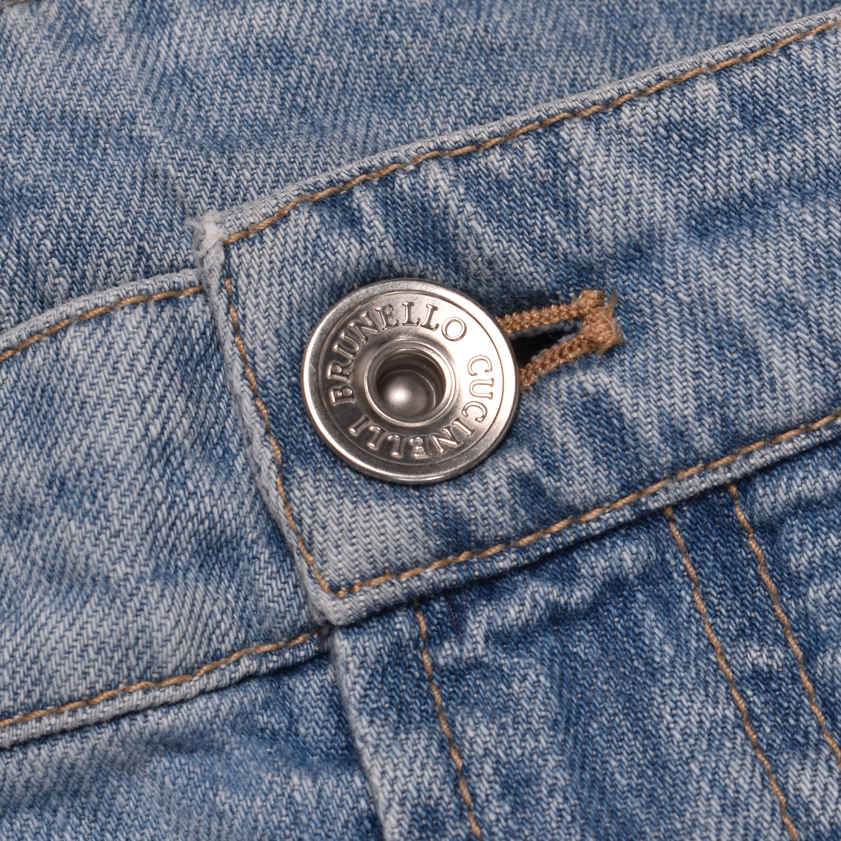 BRUNELLO CUCINELLI MEN'S 100% COTTON DISTRESSED TRADITIONAL FIT DENIM JEAN PANTS