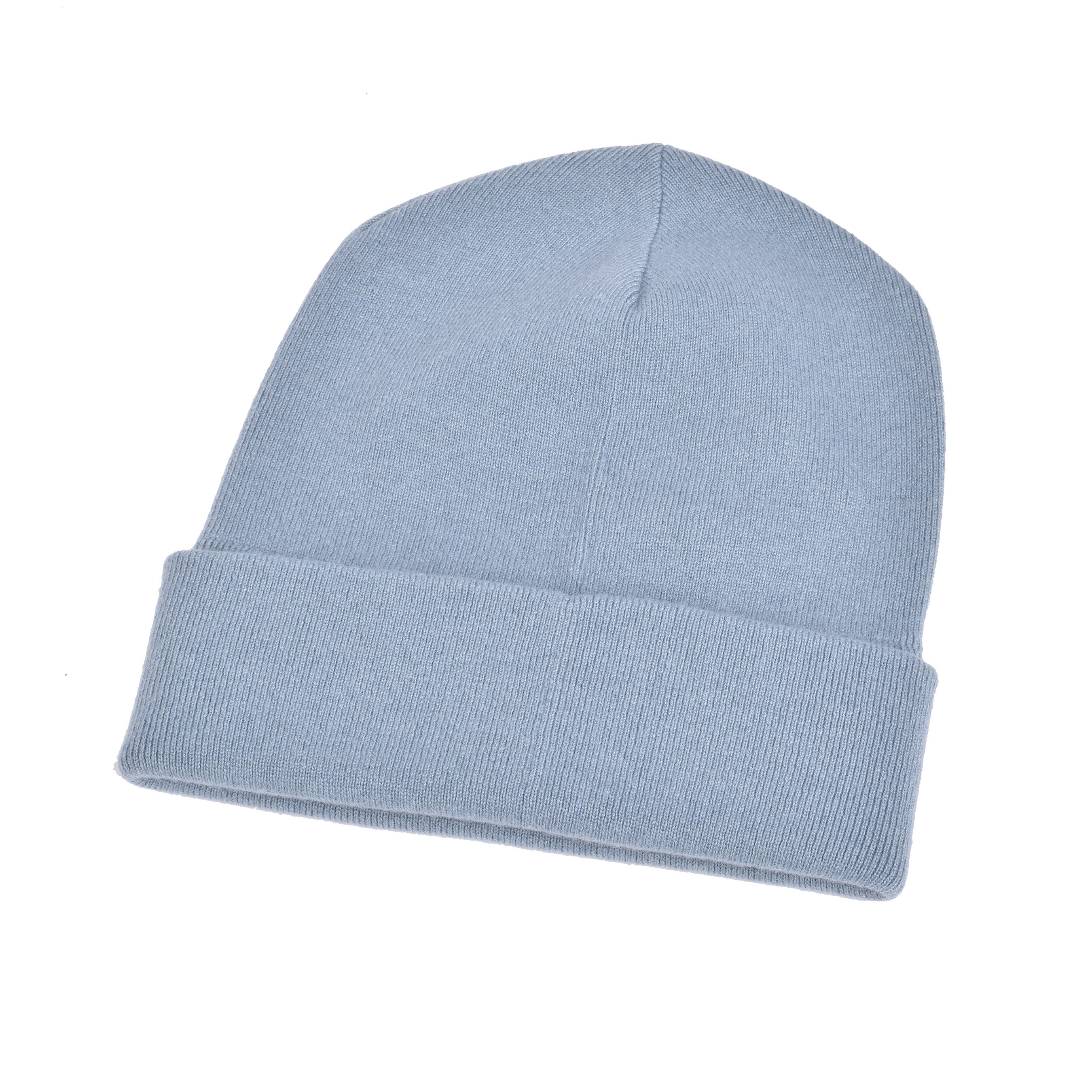 BRUNELLO CUCINELLI WOMEN'S SKY BLUE CASHMERE BEANIE HAT