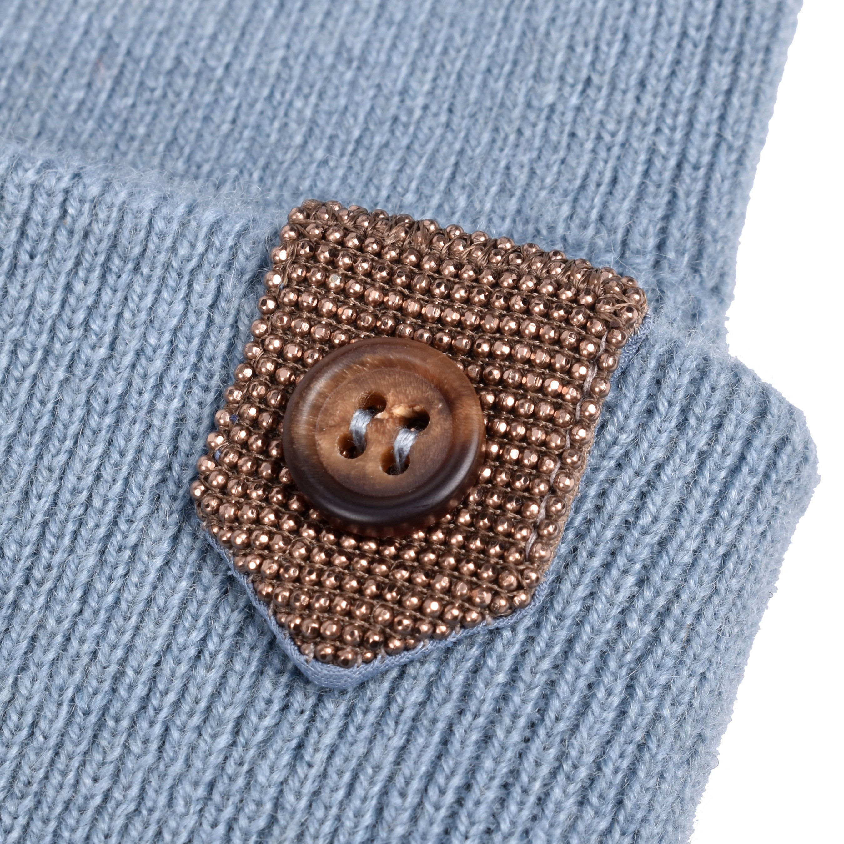 BRUNELLO CUCINELLI WOMEN'S SKY BLUE CASHMERE BEANIE HAT