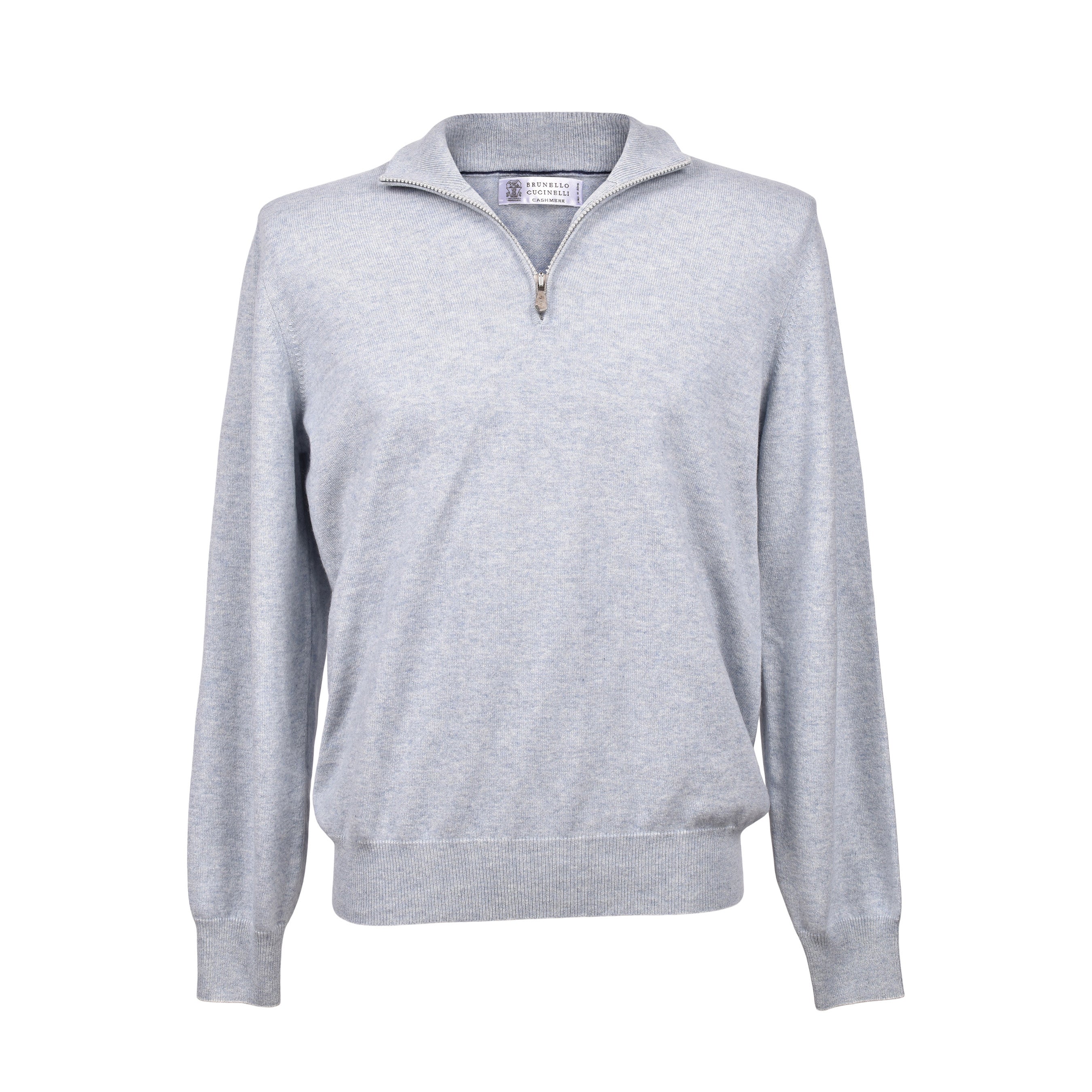 BRUNELLO CUCINELLI MEN'S 100% CASHMERE 1/4 ZIP UP PULLOVER SWEATER NWT