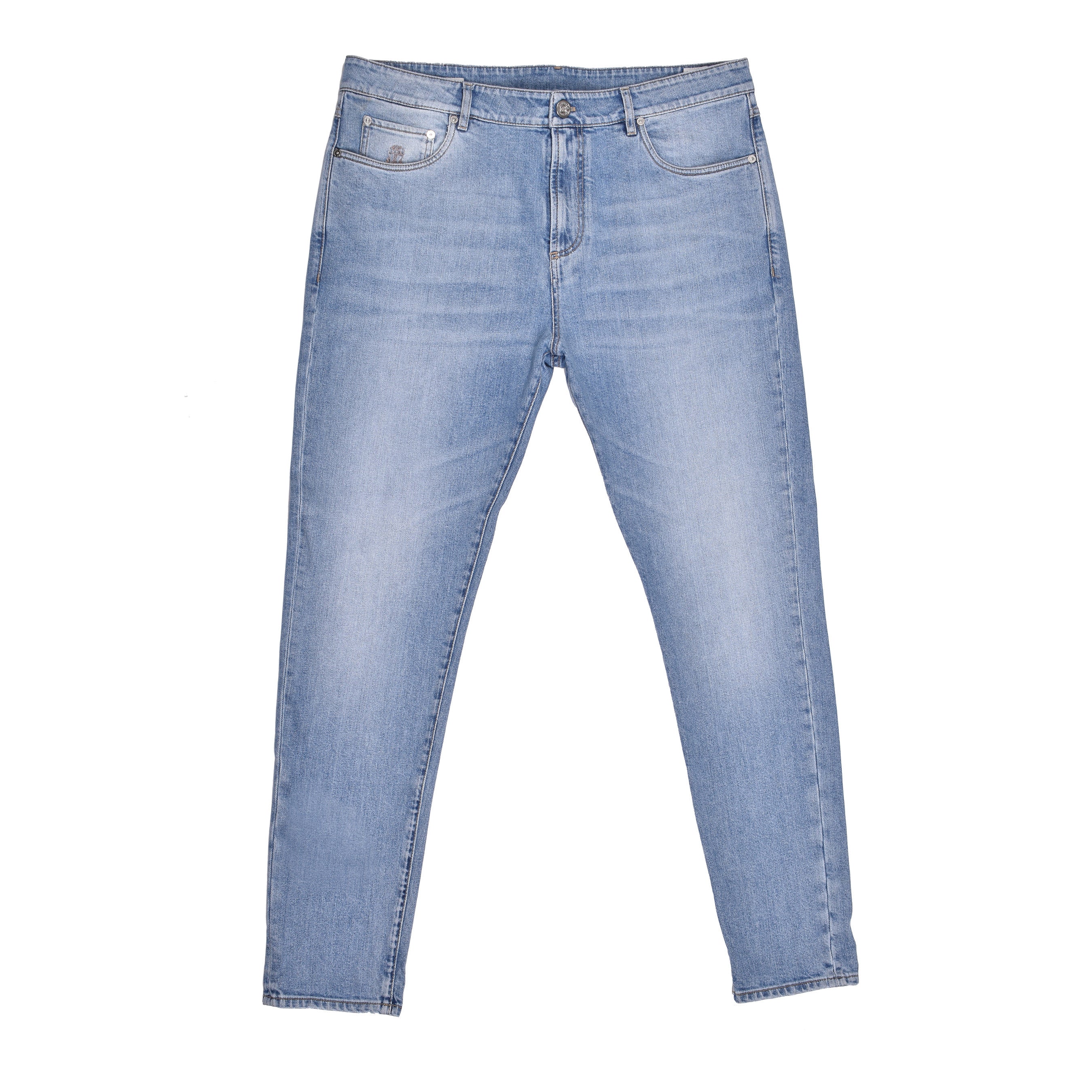BRUNELLO CUCINELLI MEN'S LIGHT BLUE CASUAL JEANS