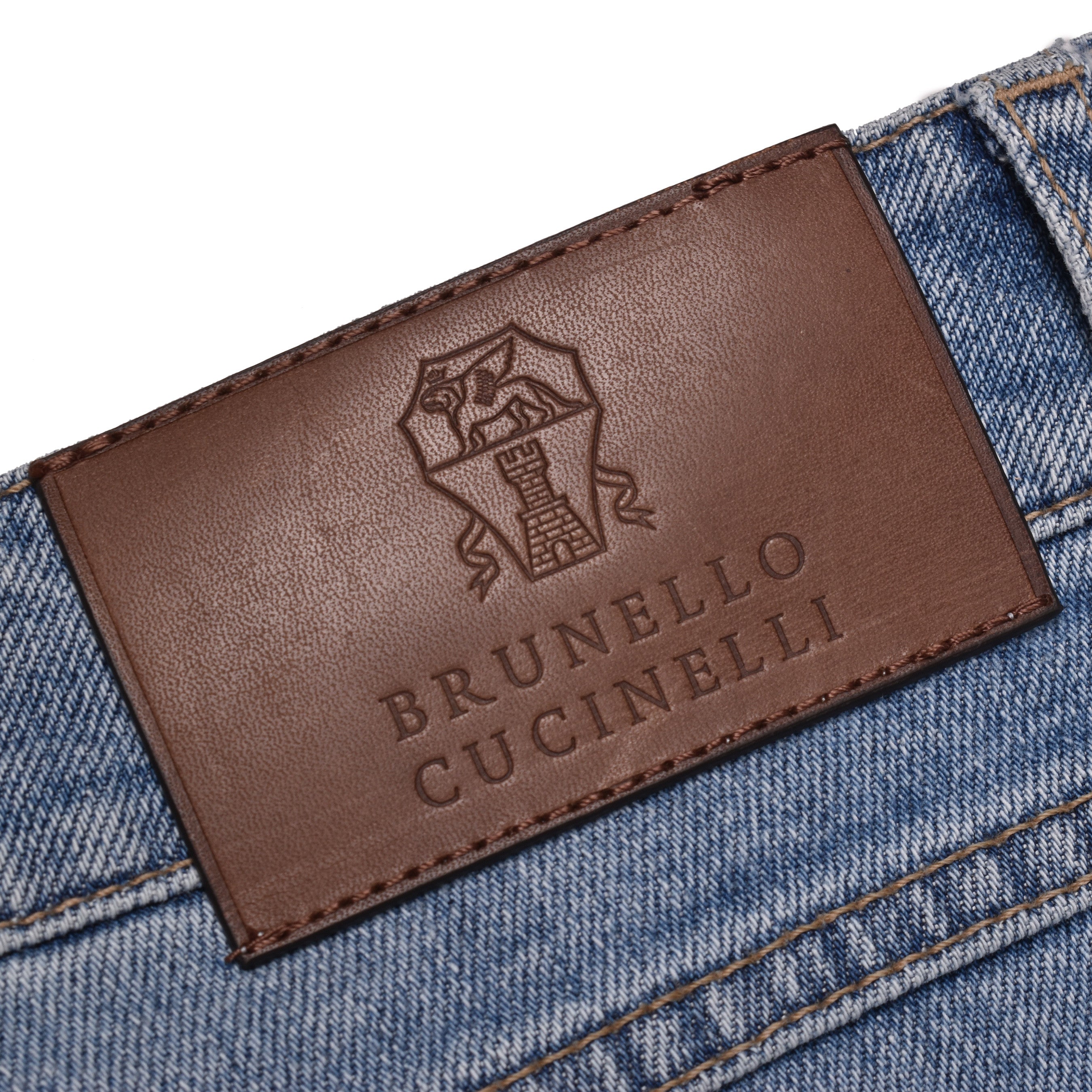 BRUNELLO CUCINELLI MEN'S LIGHT BLUE CASUAL JEANS