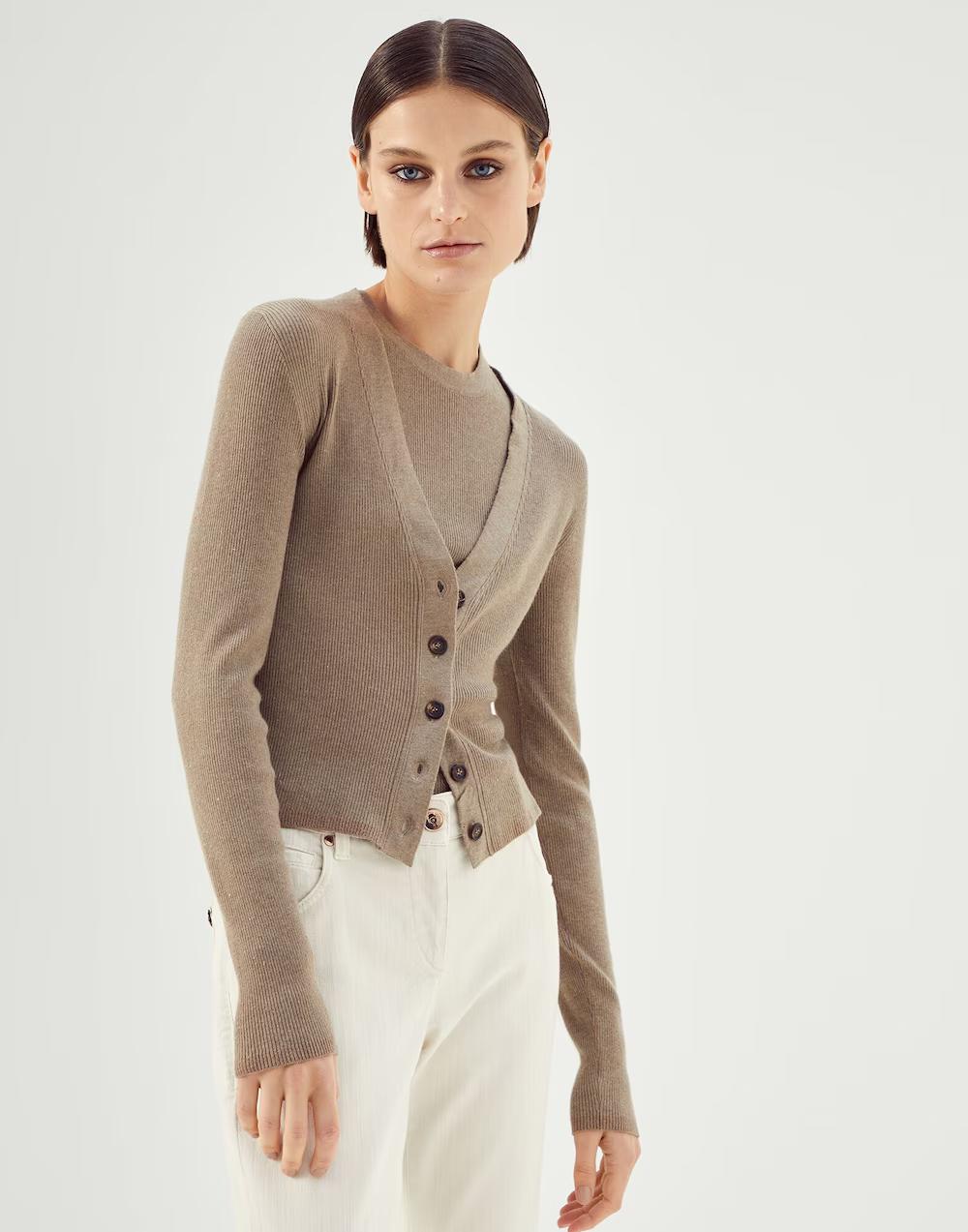 BRUNELLO CUCINELLI WOMEN'S SWEATER M9A823606_C9330 NWT