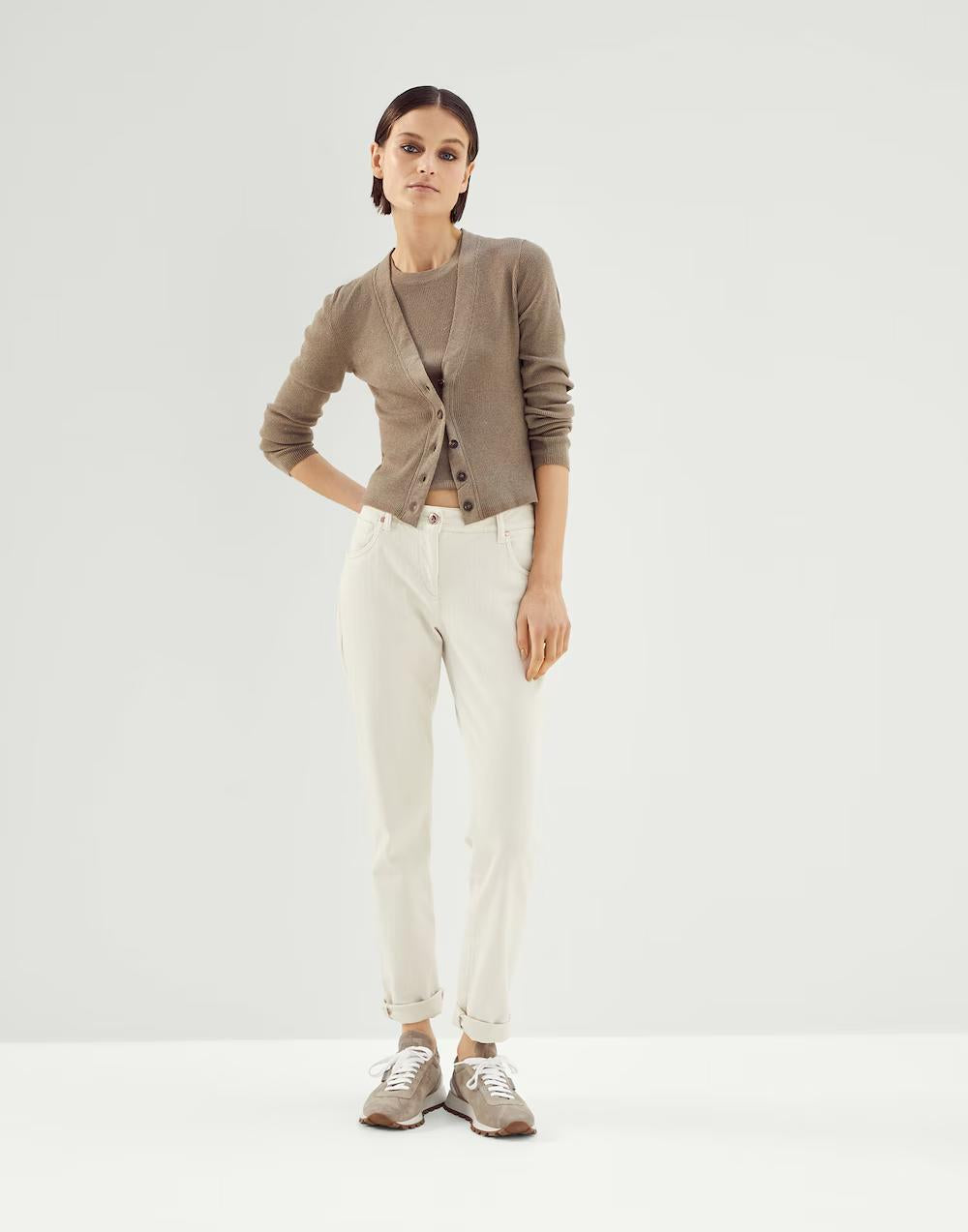 BRUNELLO CUCINELLI WOMEN'S SWEATER M9A823606_C9330 NWT