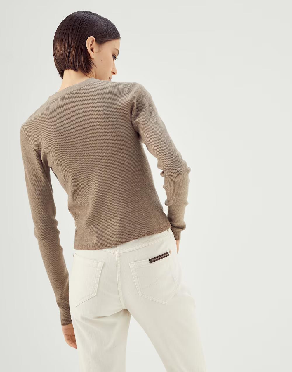 BRUNELLO CUCINELLI WOMEN'S SWEATER M9A823606_C9330 NWT