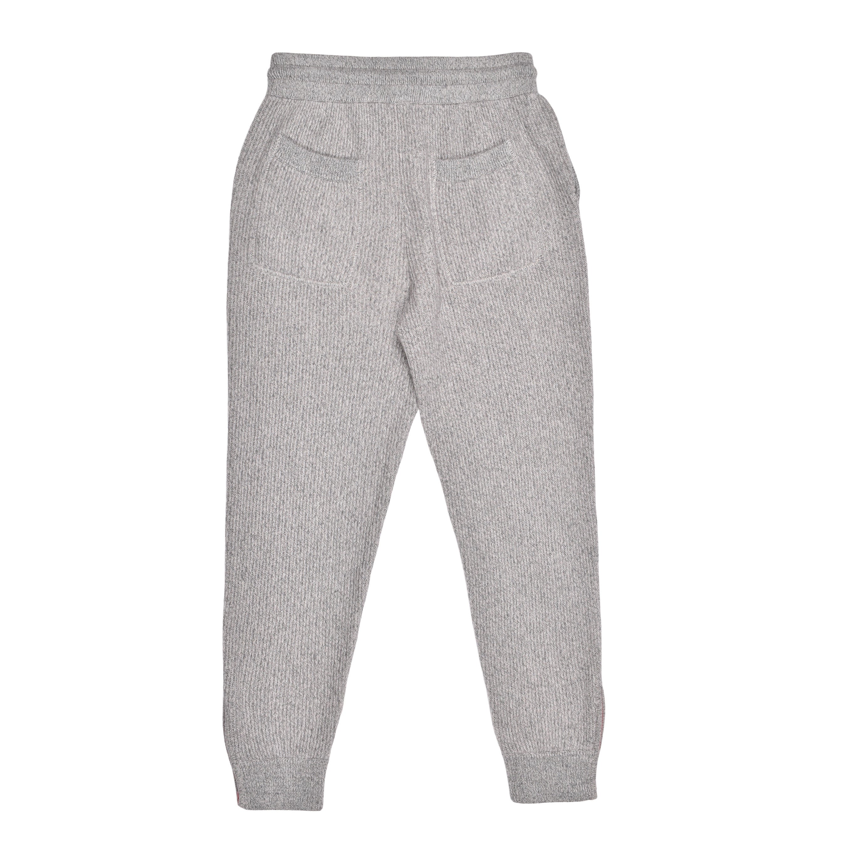BRUNELLO CUCINELLI MEN'S GRAY CASHMERE DRAWSTRING TROUSERS