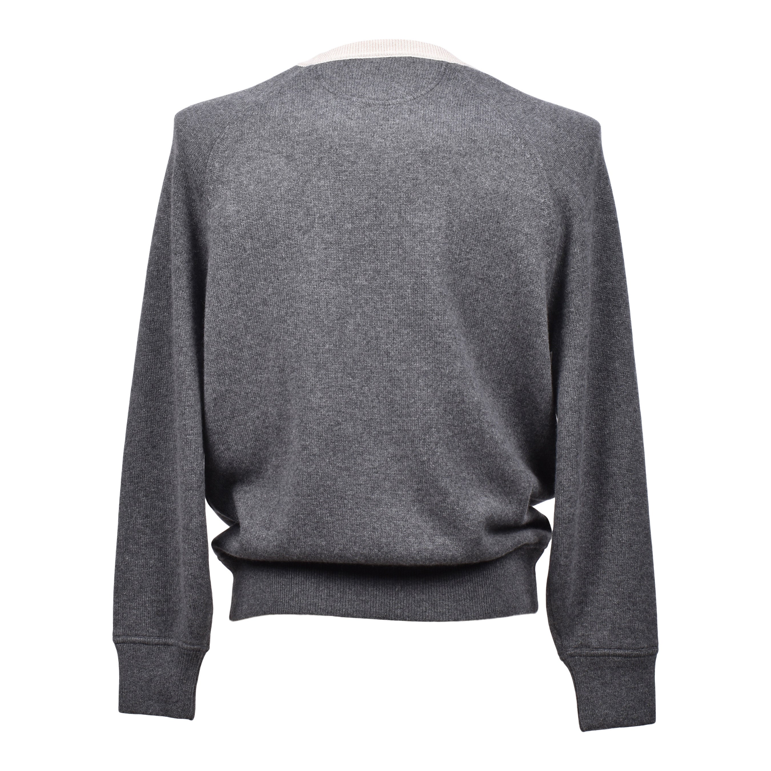 BRUNELLO CUCINELLI MEN'S ATHLETIC GYM TOM STYLE 100% CASHMERE SWEATER / PULLOVER