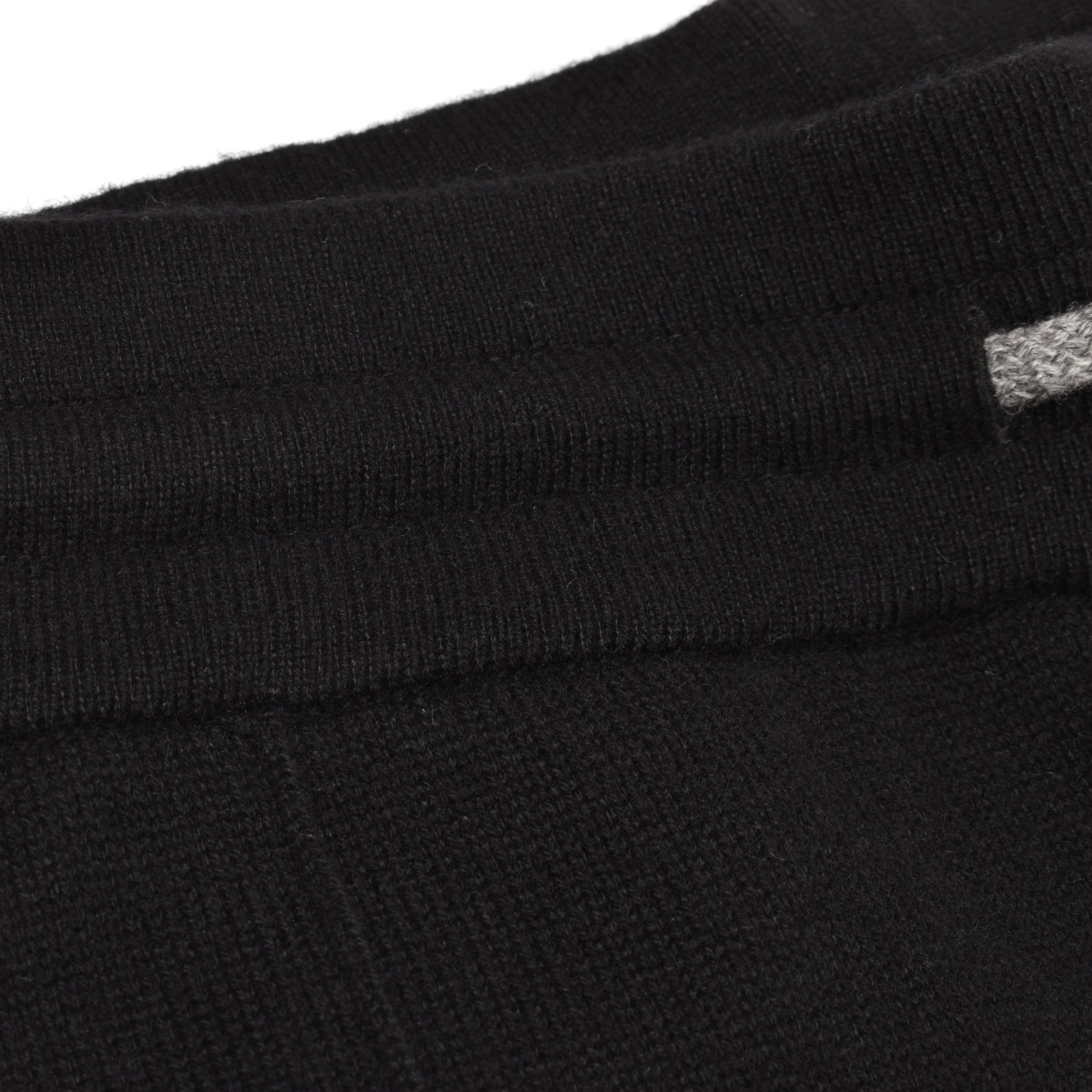 BRUNELLO CUCINELLI MEN'S 100% CASHMERE JET BLACK ATHLETIC FASHION GYM/SWEATPANTS