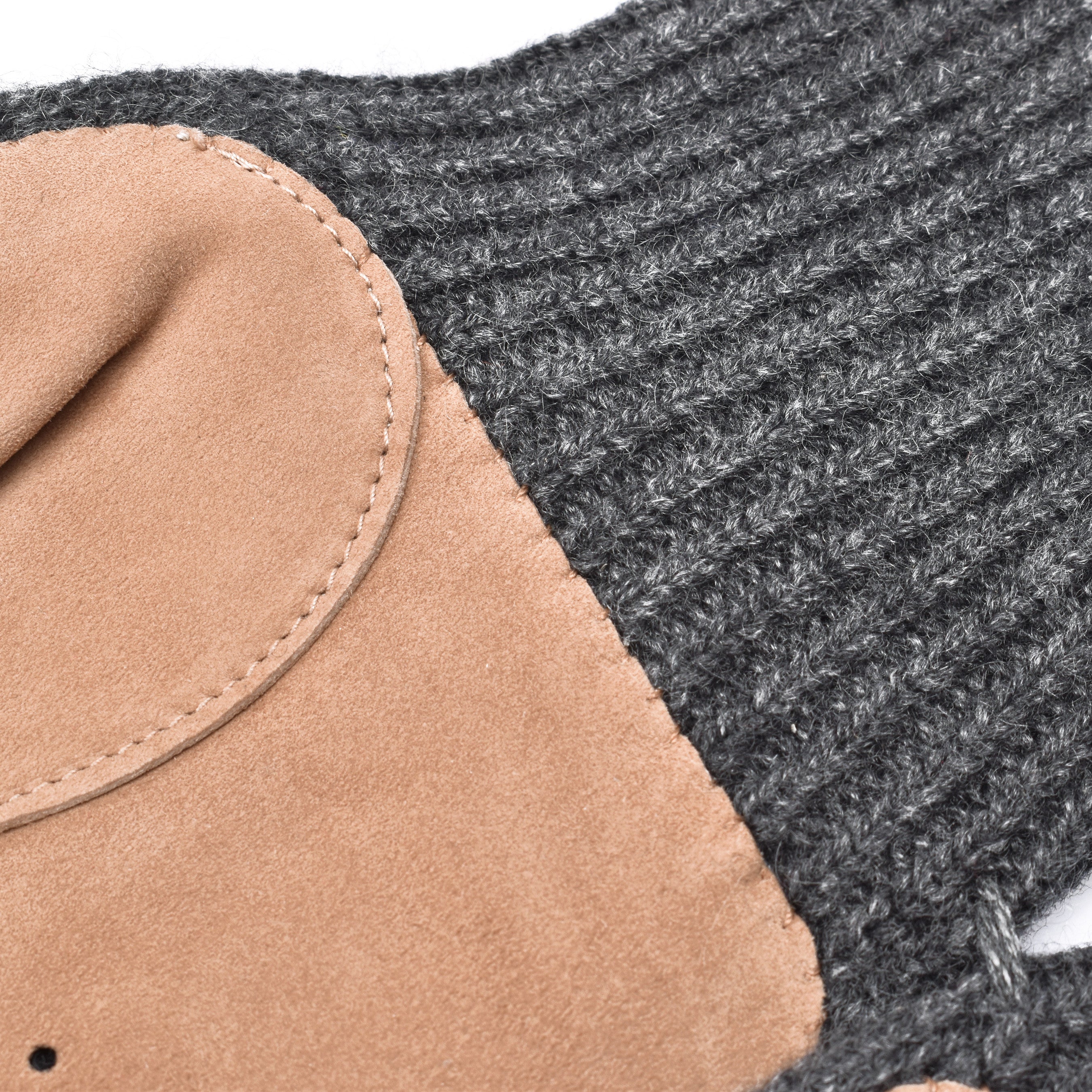 BRUNELLO CUCINELLI MEN'S TWO TONE CASHMERE SUEDE BLEND GLOVES