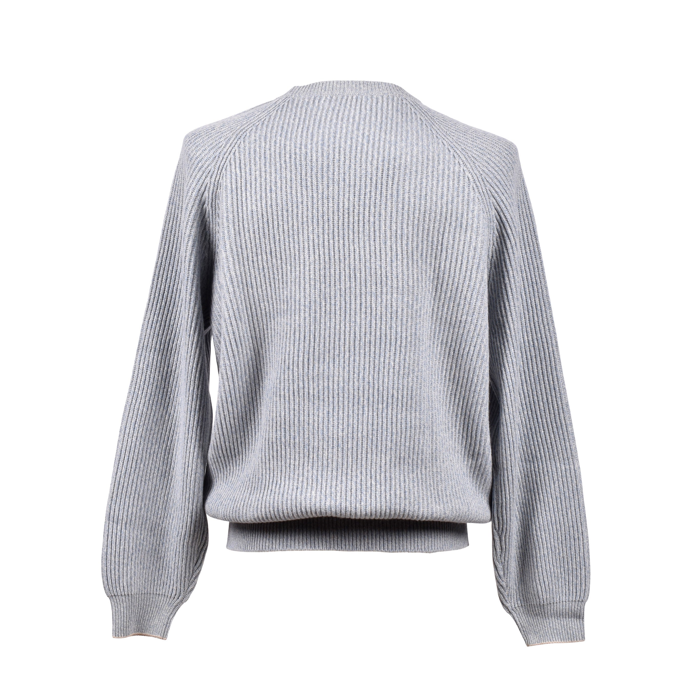 BRUNELLO CUCINELLI MEN'S CREW NECK CASHMERE BLEND KNIT SWEATER