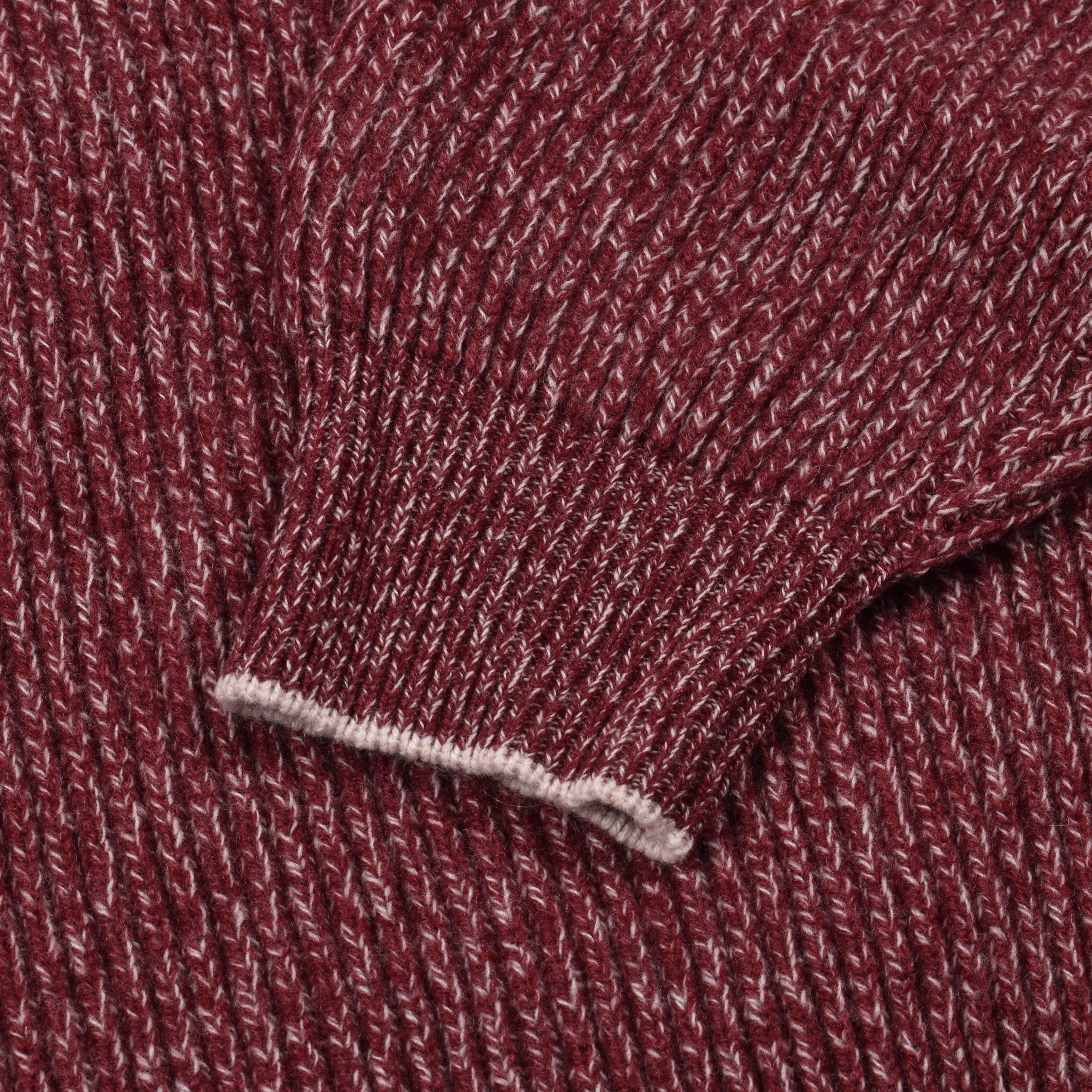 BRUNELLO CUCINELLI MEN'S RED CASHMERE BLEND KNIT HOODIE