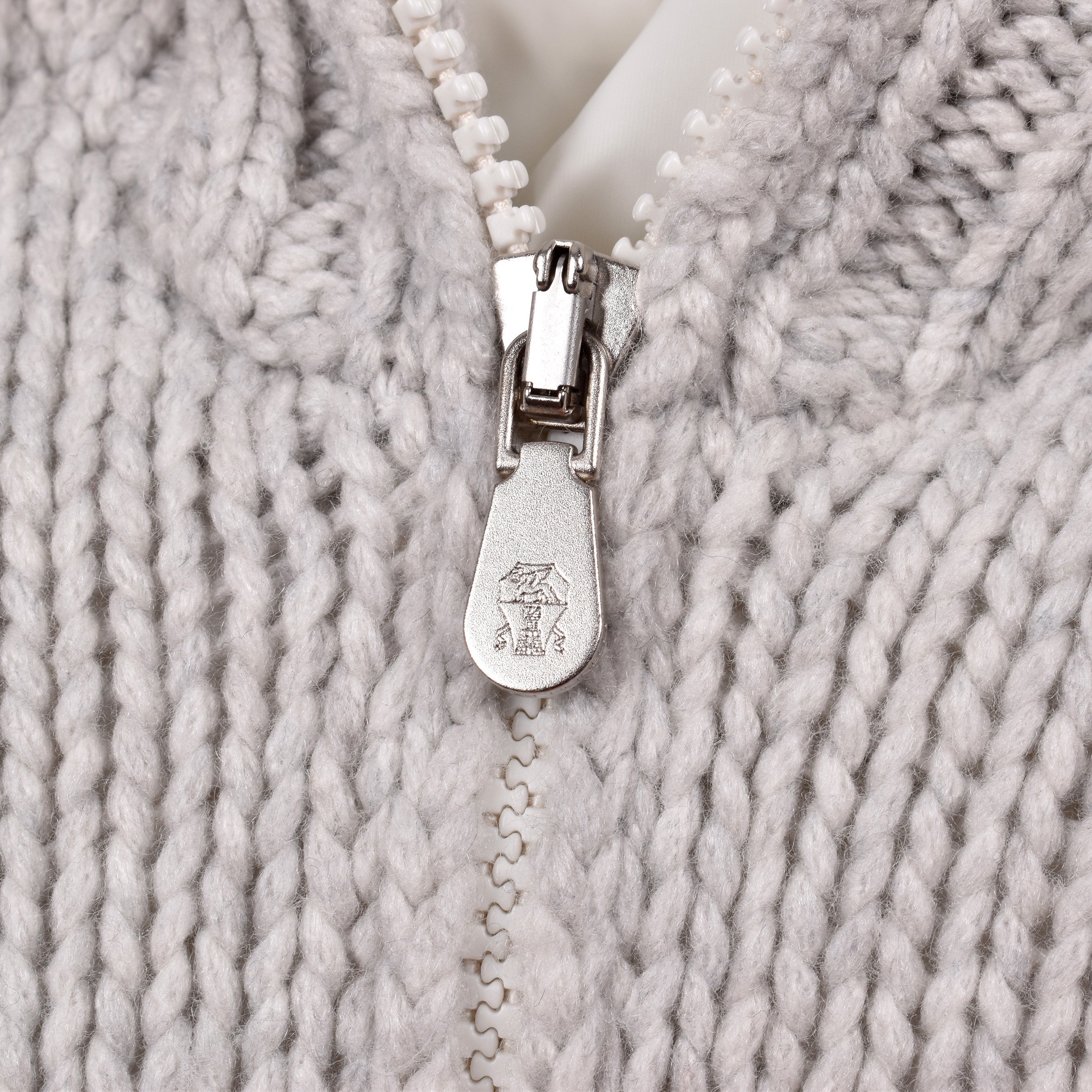 BRUNELLO CUCINELLI MEN'S 100% CASHMERE CARDIGAN STLYE CABLE KNIT PUFFER JACKET