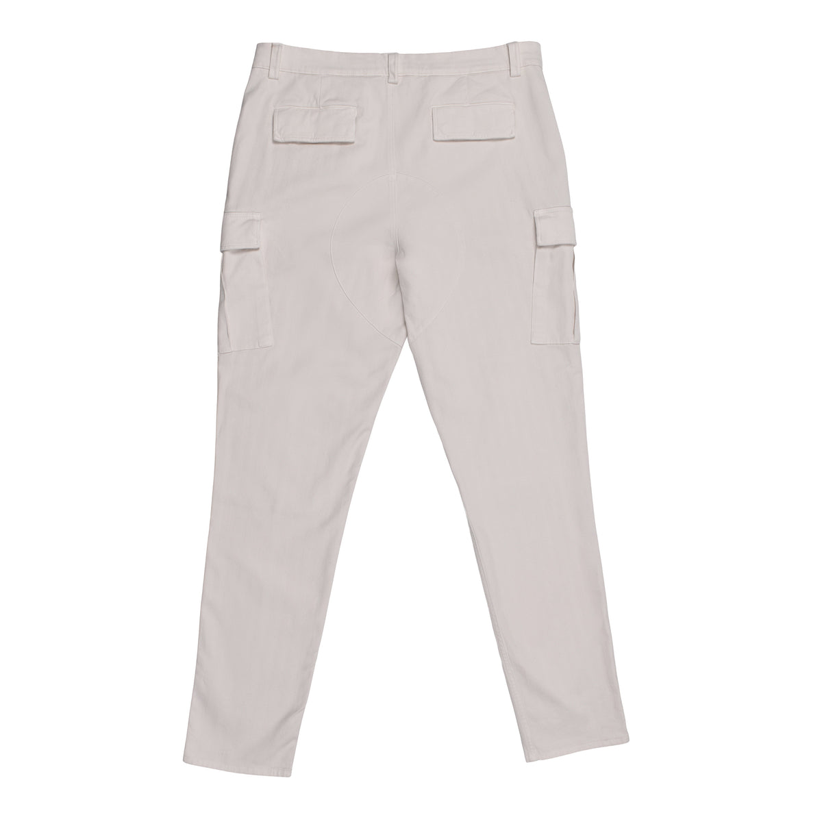 BRUNELLO CUCINELLI MEN'S OFF WHITE CARGO TROUSERS