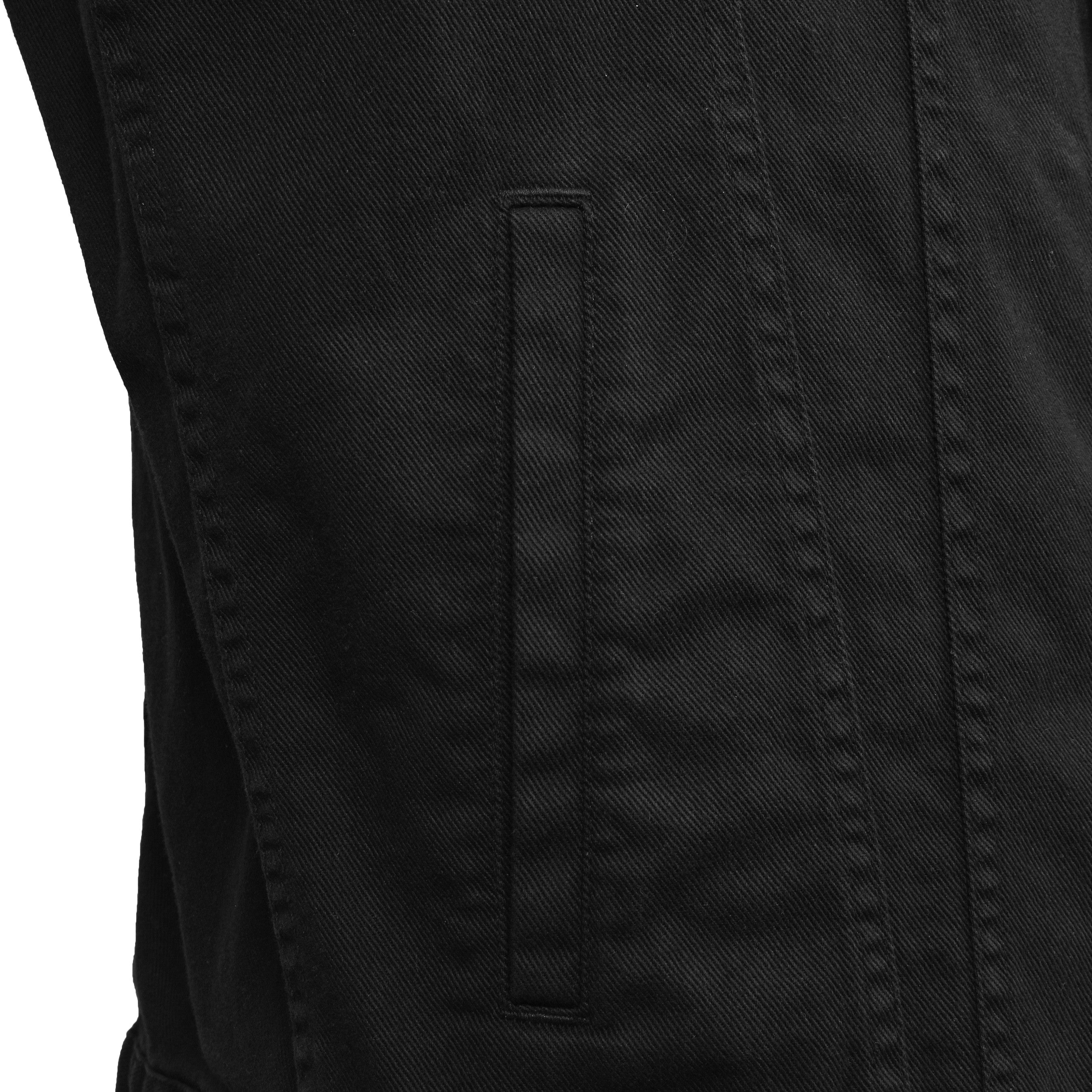 BRUNELLO CUCINELLI MEN'S 100% COTTON JET BLACK DENIM OUTERWEAR JACKET NEW