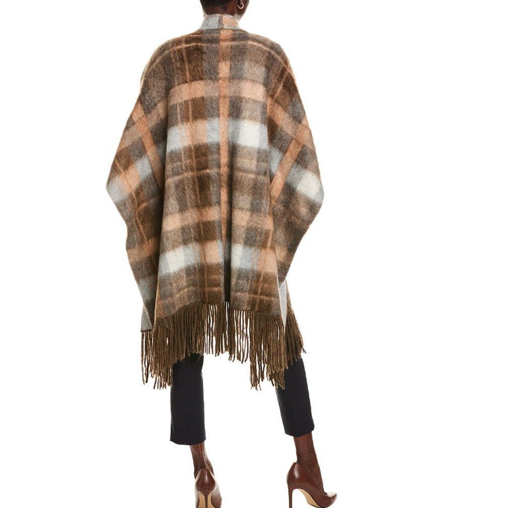 BRUNELLO CUCINELLI WOMEN'S CASHMERE & WOOL BLEND HOODIE STYLE SHAWL/JACKET