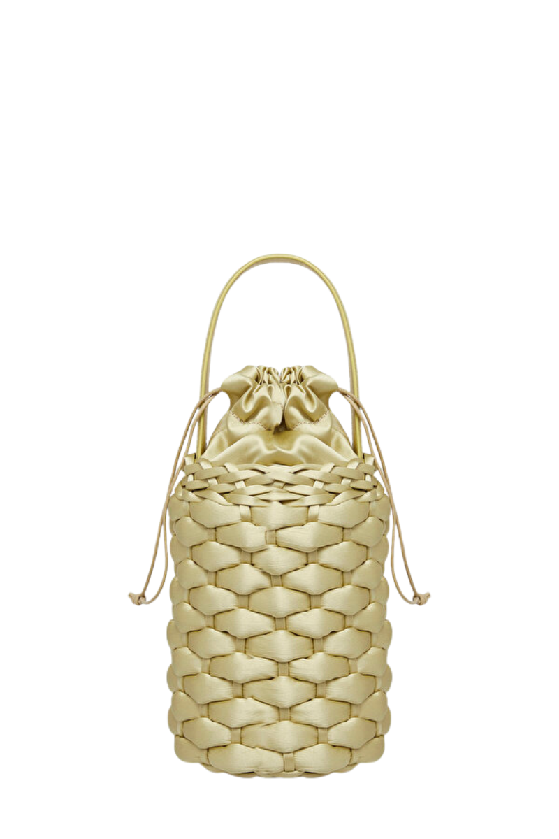 Fabiana Filippi Braided Bucket Bag Green BGD274A880