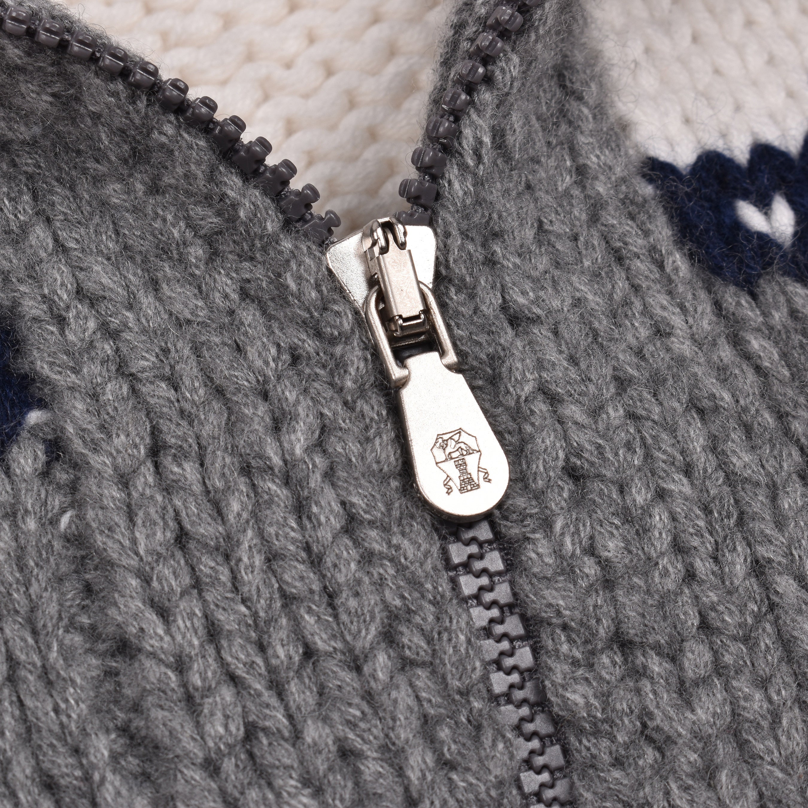 BRUNELLO CUCINELLI MEN'S 100% CASHMERE HEAVY KNIT CARDIGAN STYLE ZIP UP SWEATER