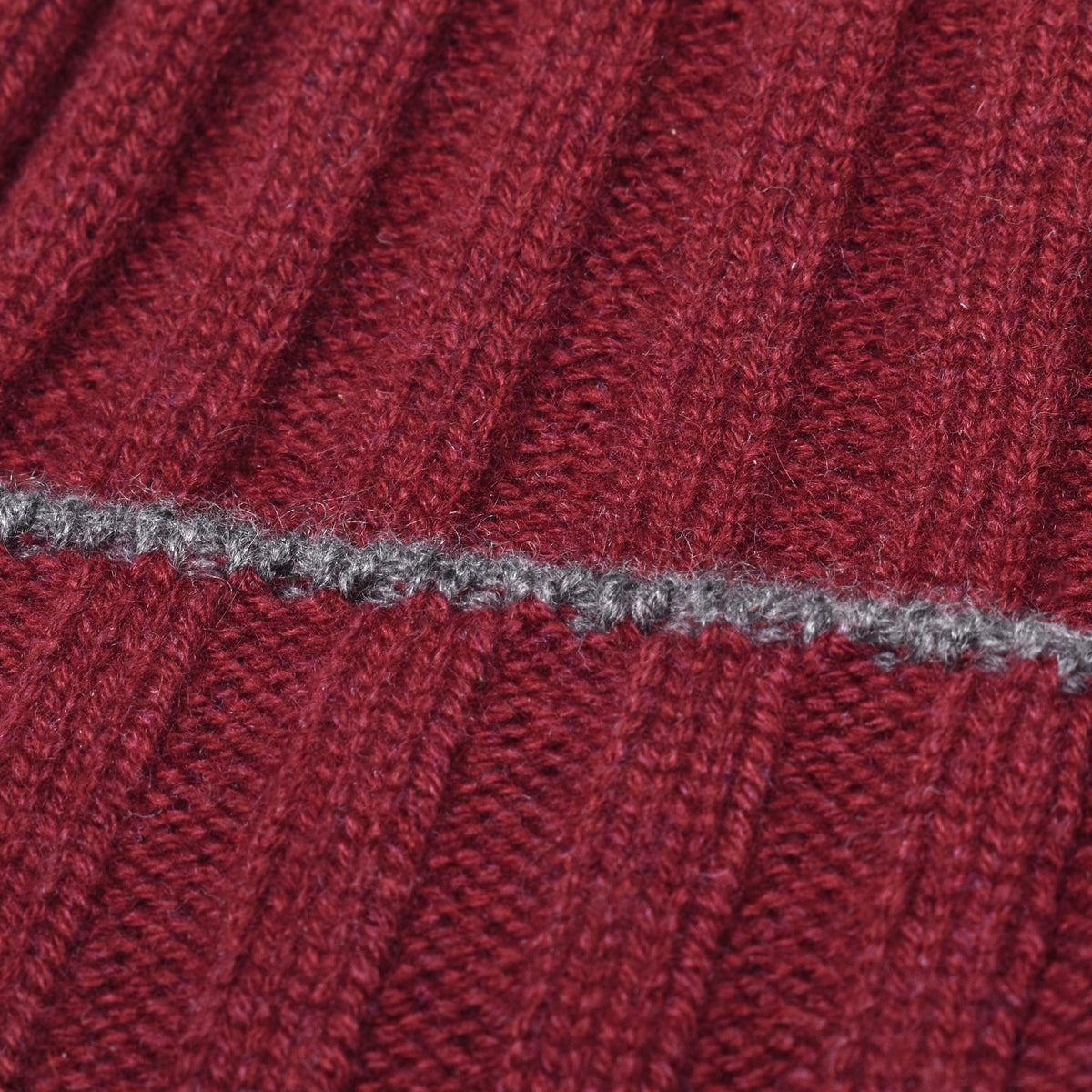 BRUNELLO CUCINELLI MEN'S RUBY CASHMERE RIBBED FISHERMAN BEANIE HAT