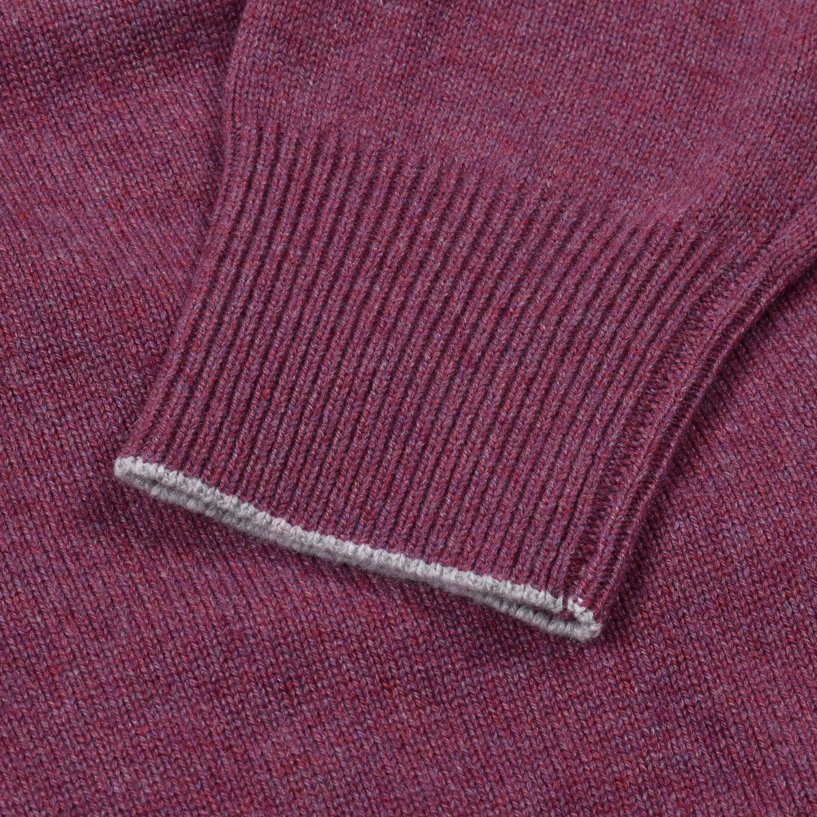BRUNELLO CUCINELLI MEN'S GRAPE CASHMERE BUTTON-DOWN CARDIGAN