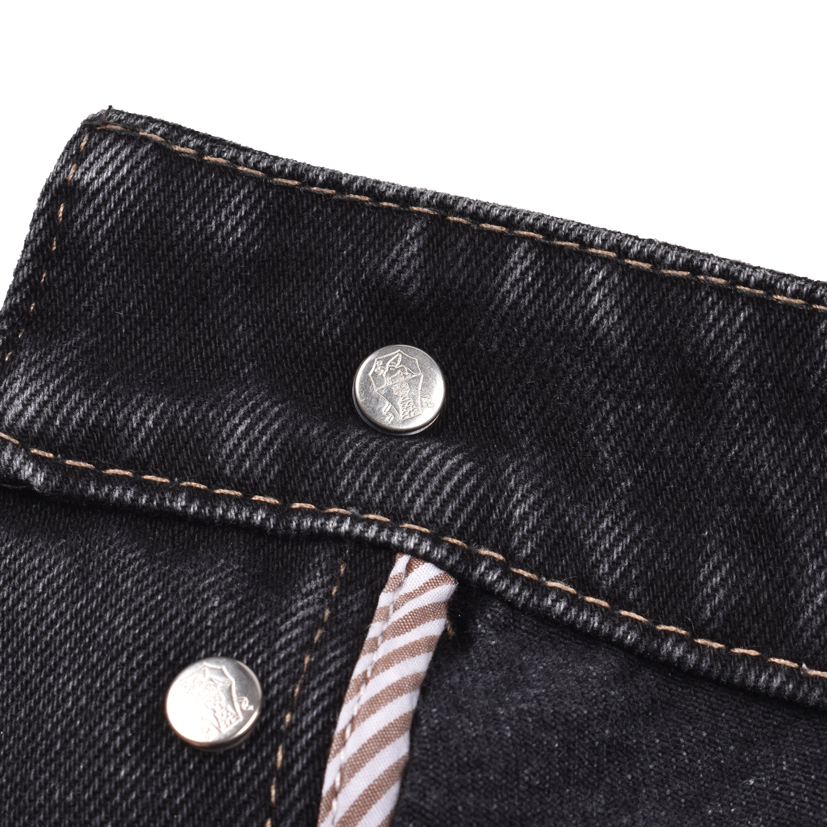 BRUNELLO CUCINELLI MEN'S DARK DENIM FIVE-POCKET JEANS