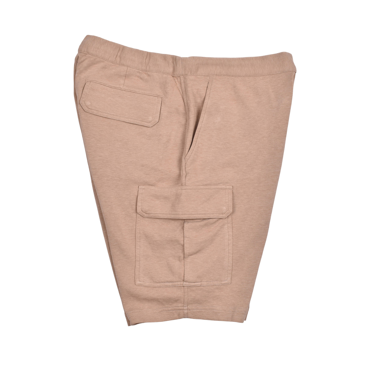 BRUNELLO CUCINELLI MEN'S BEIGE COTTON CARGO SHORTS
