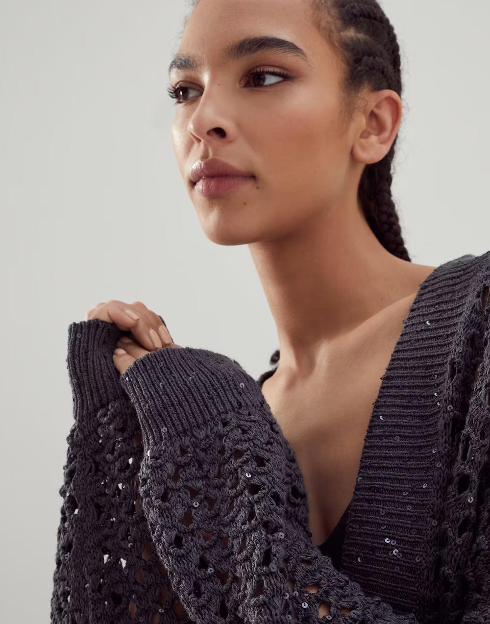 BRUNELLO CUCINELLI WOMEN'S SWEATER M70572206_CJ079 NWT