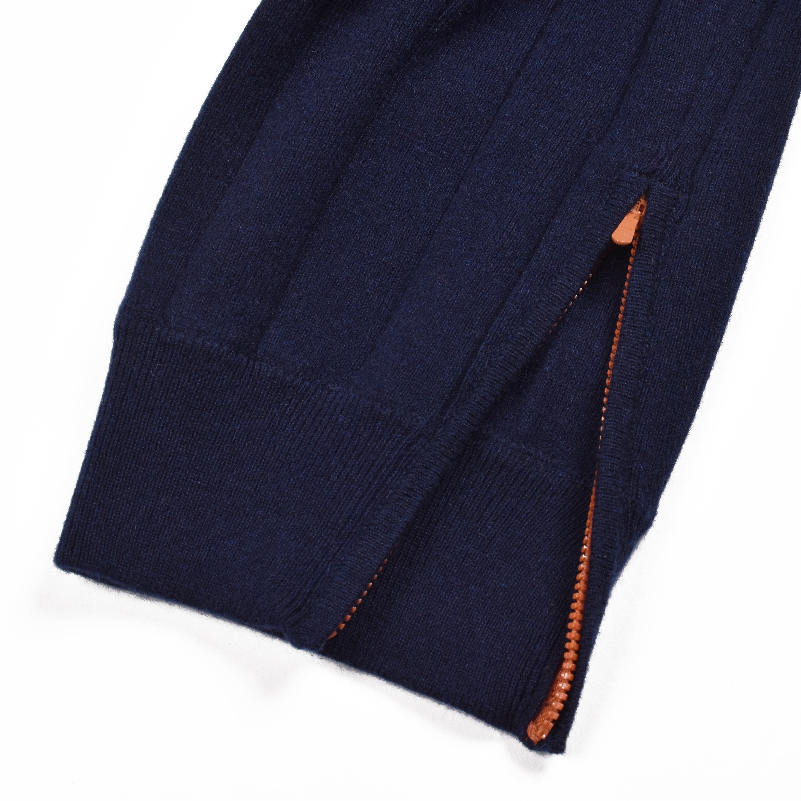BRUNELLO CUCINELLI MEN'S NAVY CASHMERE ATHLETIC TROUSERS
