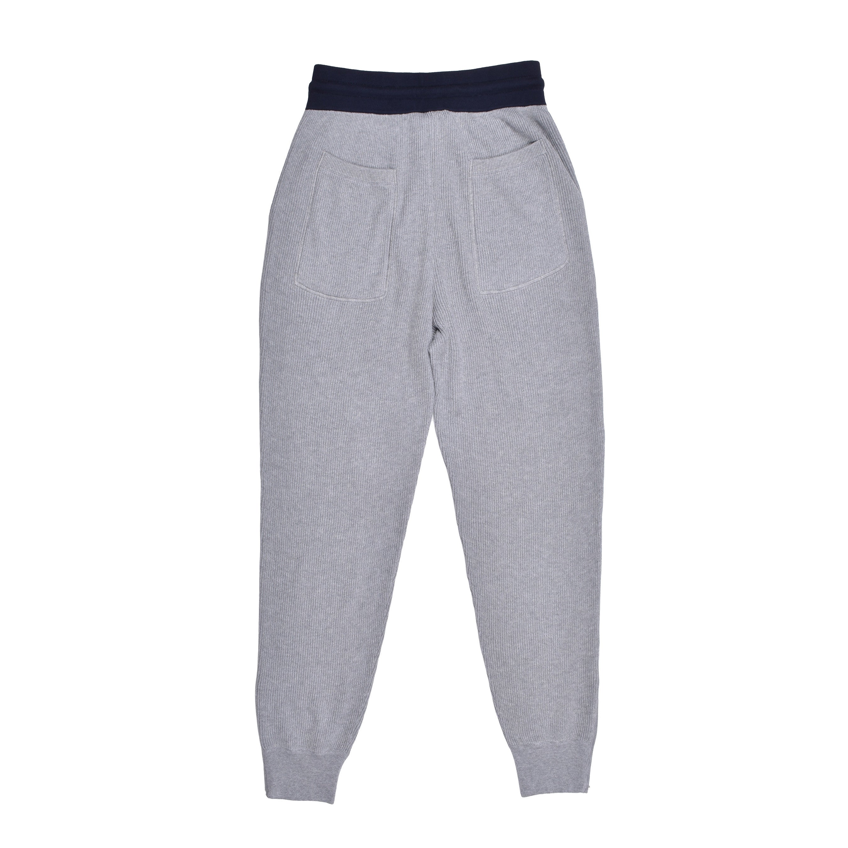 BRUNELLO CUCINELLI MEN'S TWO TONE ENGLISH RIB CASUAL FASHION GYM PANTS