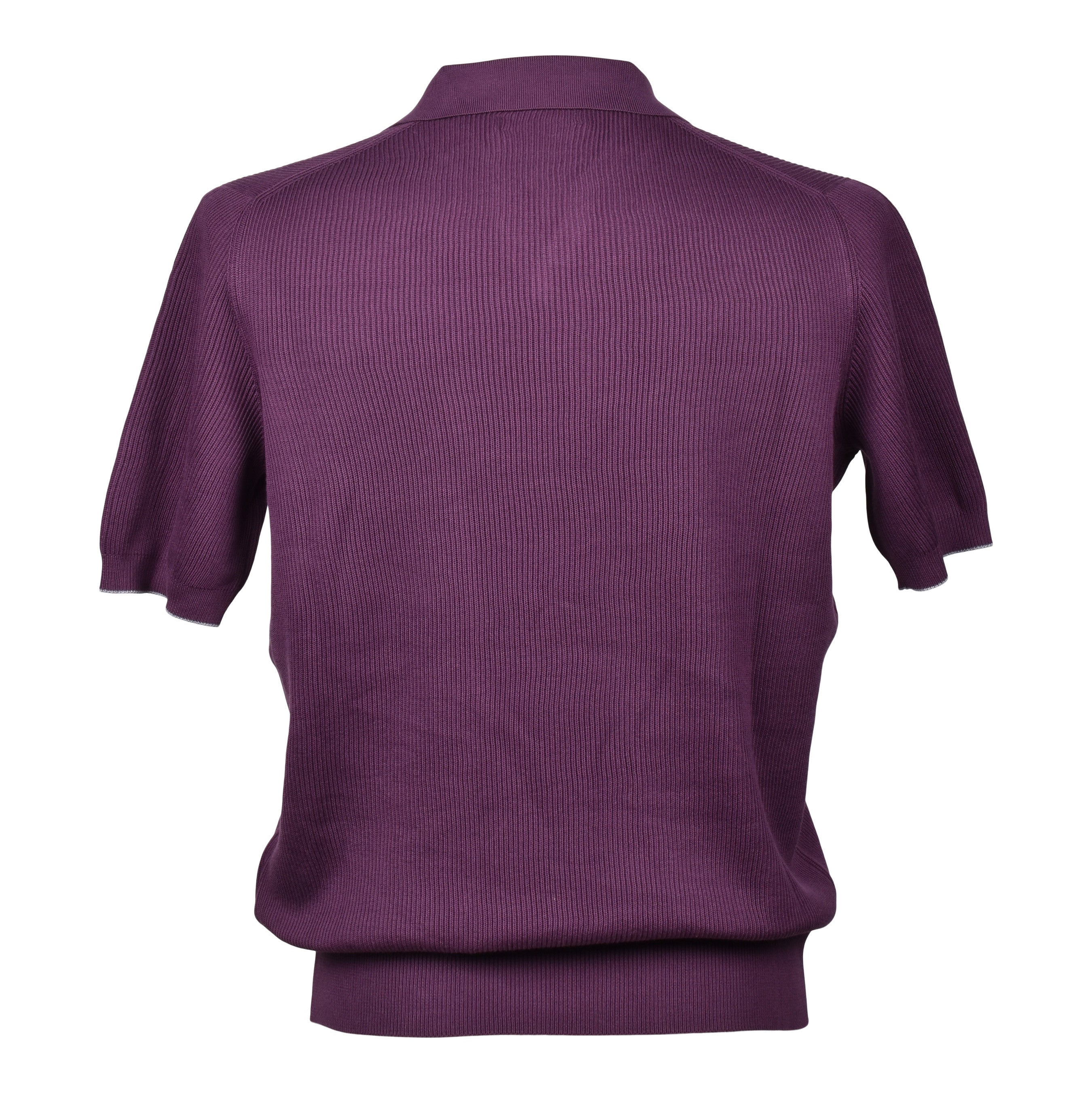 BRUNELLO CUCINELLI MEN'S 100% COTTON POLO STYLE SHORT SLEEVE KNIT SWEATER NEW