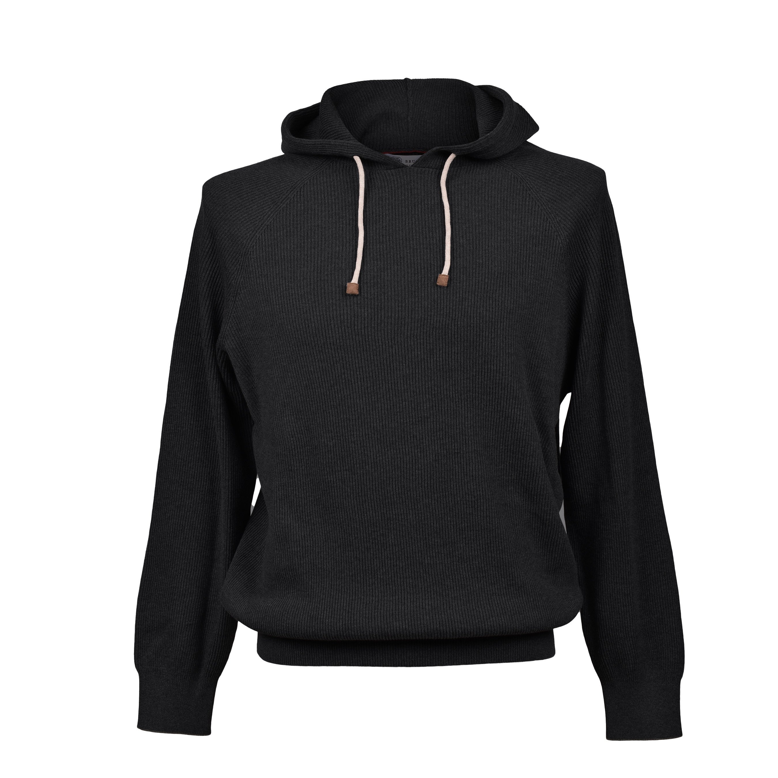 BRUNELLO CUCINELLI MEN'S 100% COTTON ATHLETIC STYLE HOODIE SWEATER/PULLOVER