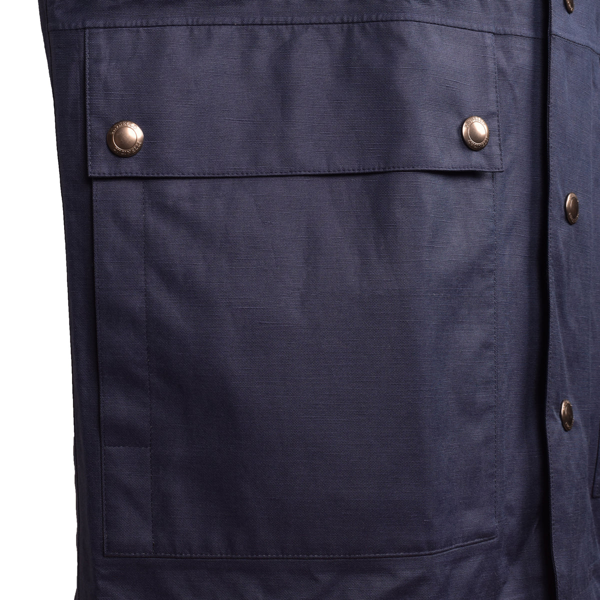 BRUNELLO CUCINELLI MEN'S NAVY SILK BLEND JACKET