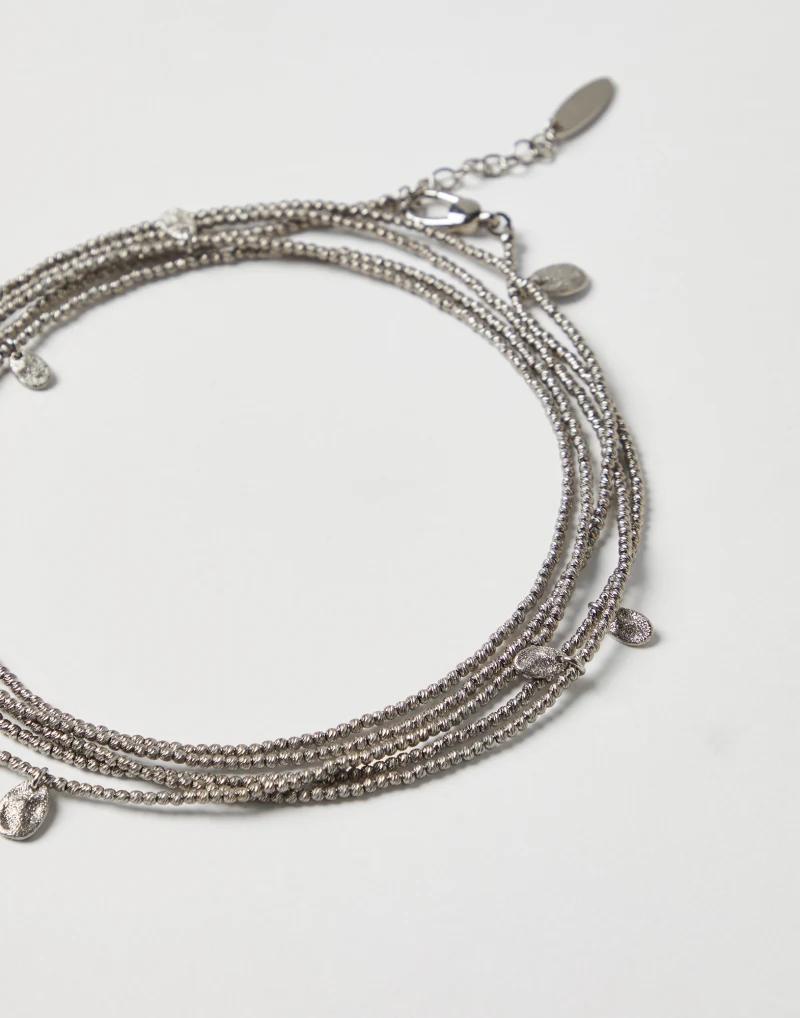 BRUNELLO CUCINELLI WOMEN'S SMOKED PALLADIUM ARGENTO 925 LAYERED NECKLACE