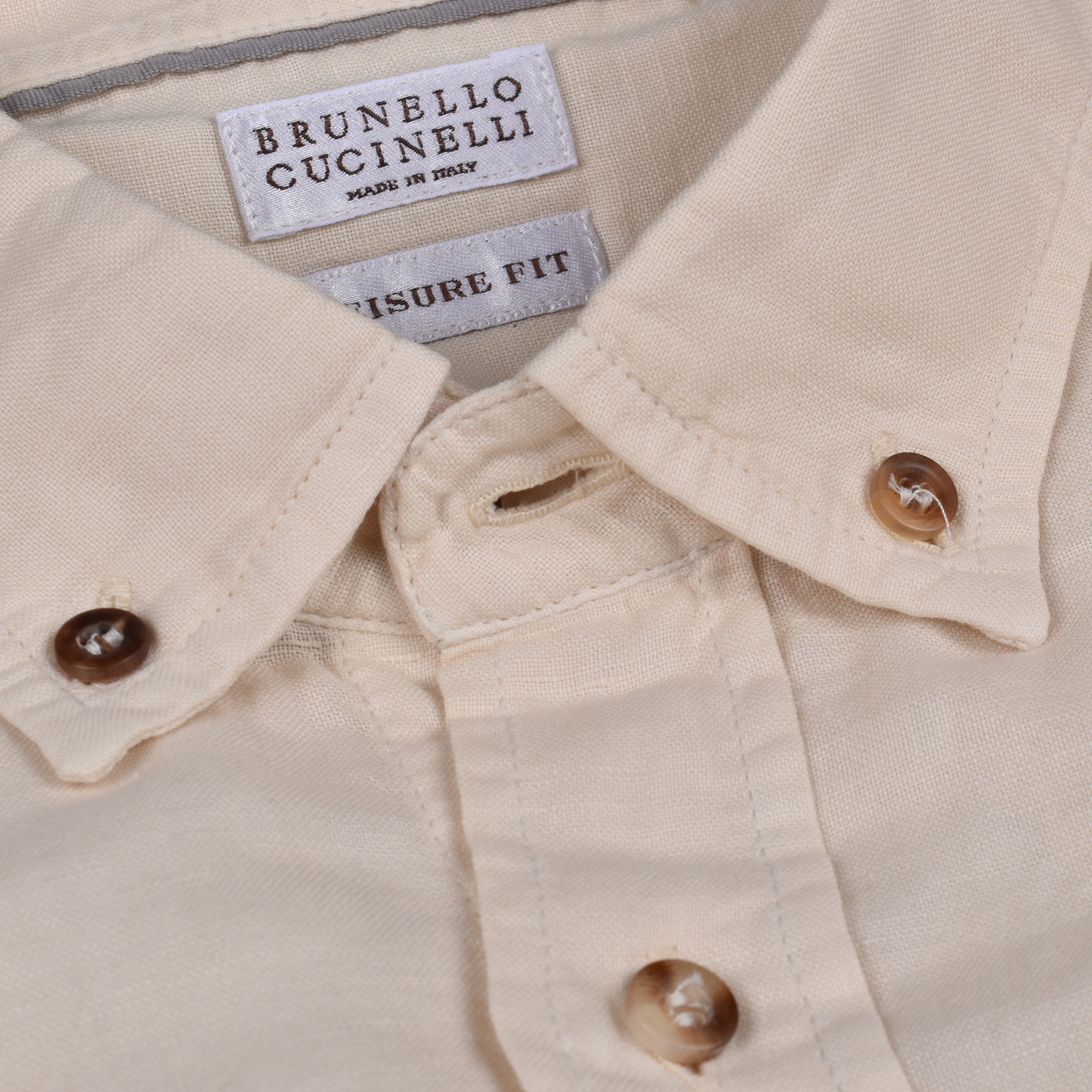 BRUNELLO CUCINELLI MENS CASUAL BASIC FIT LONG SLEEVE BUTTON DOWN SHIRT NEW
