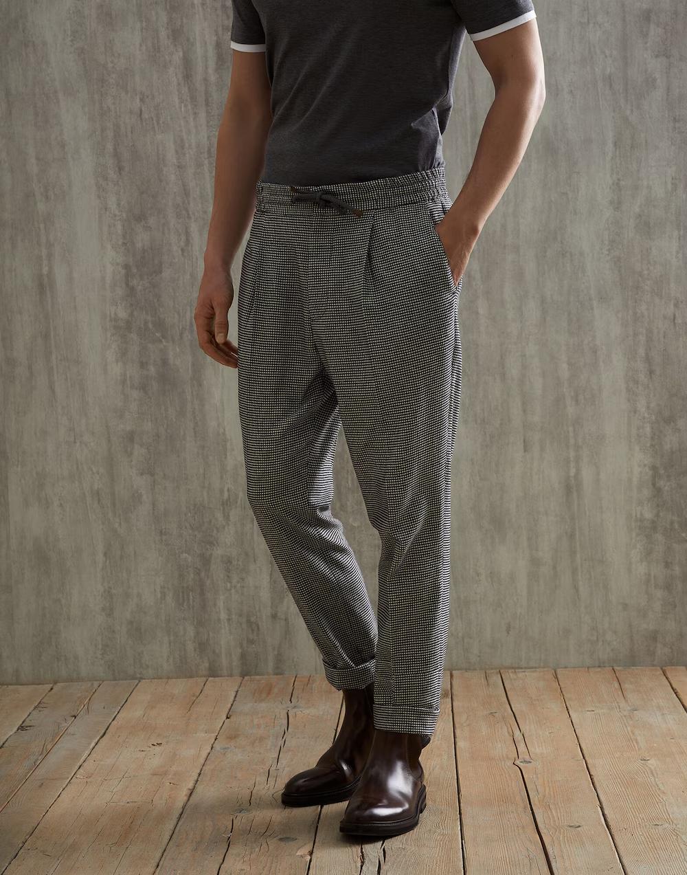 BRUNELLO CUCINELLI MEN'S PANTS ME252E1740_C1000 NWT