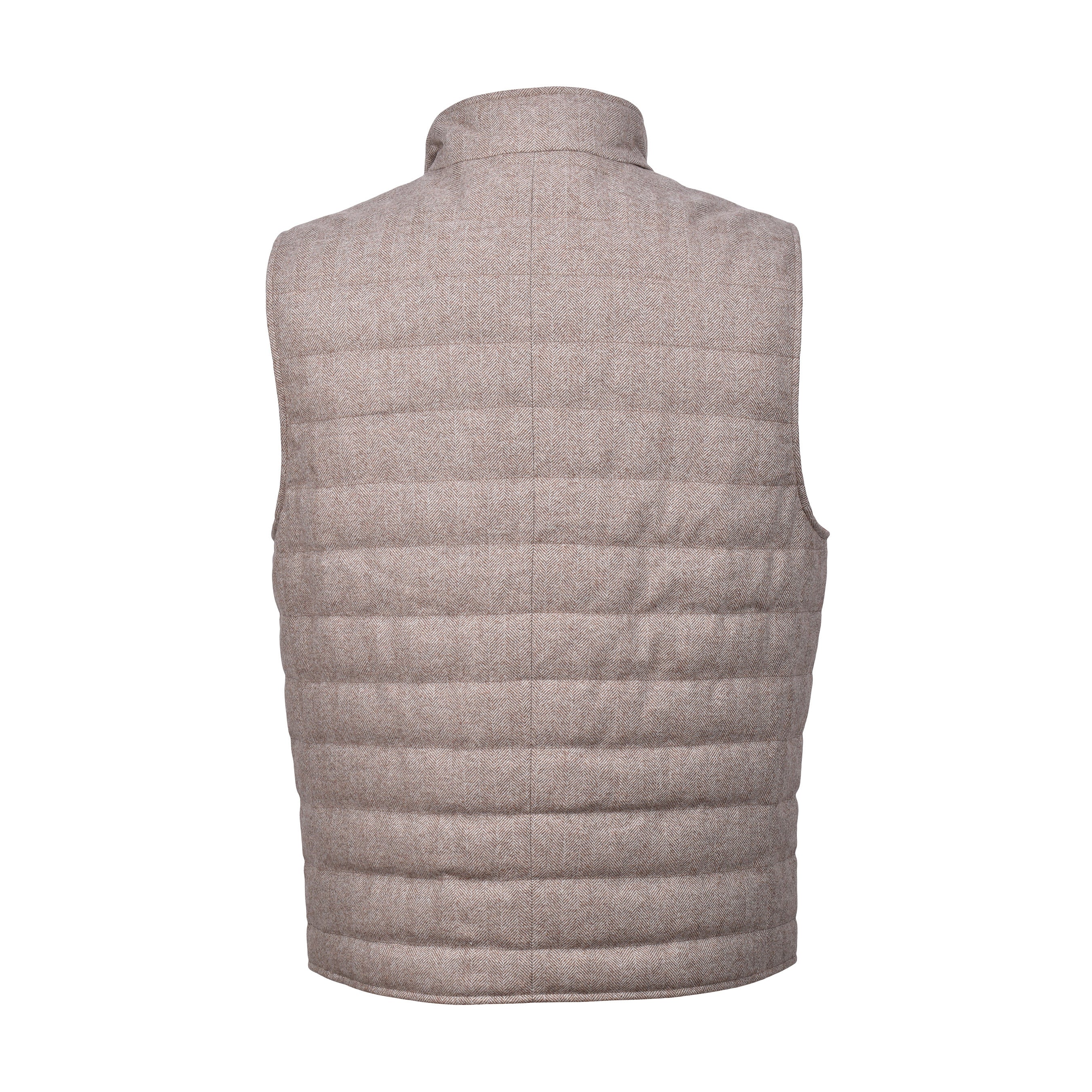 BRUNELLO CUCINELLI MEN'S 100% VIRGIN WOOL DOWN FILLED PUFFER VEST