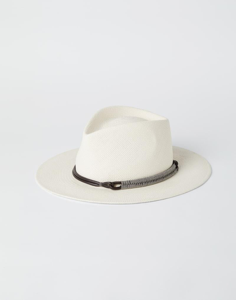 BRUNELLO CUCINELLI WOMEN'S OFF WHITE STRAW HAT