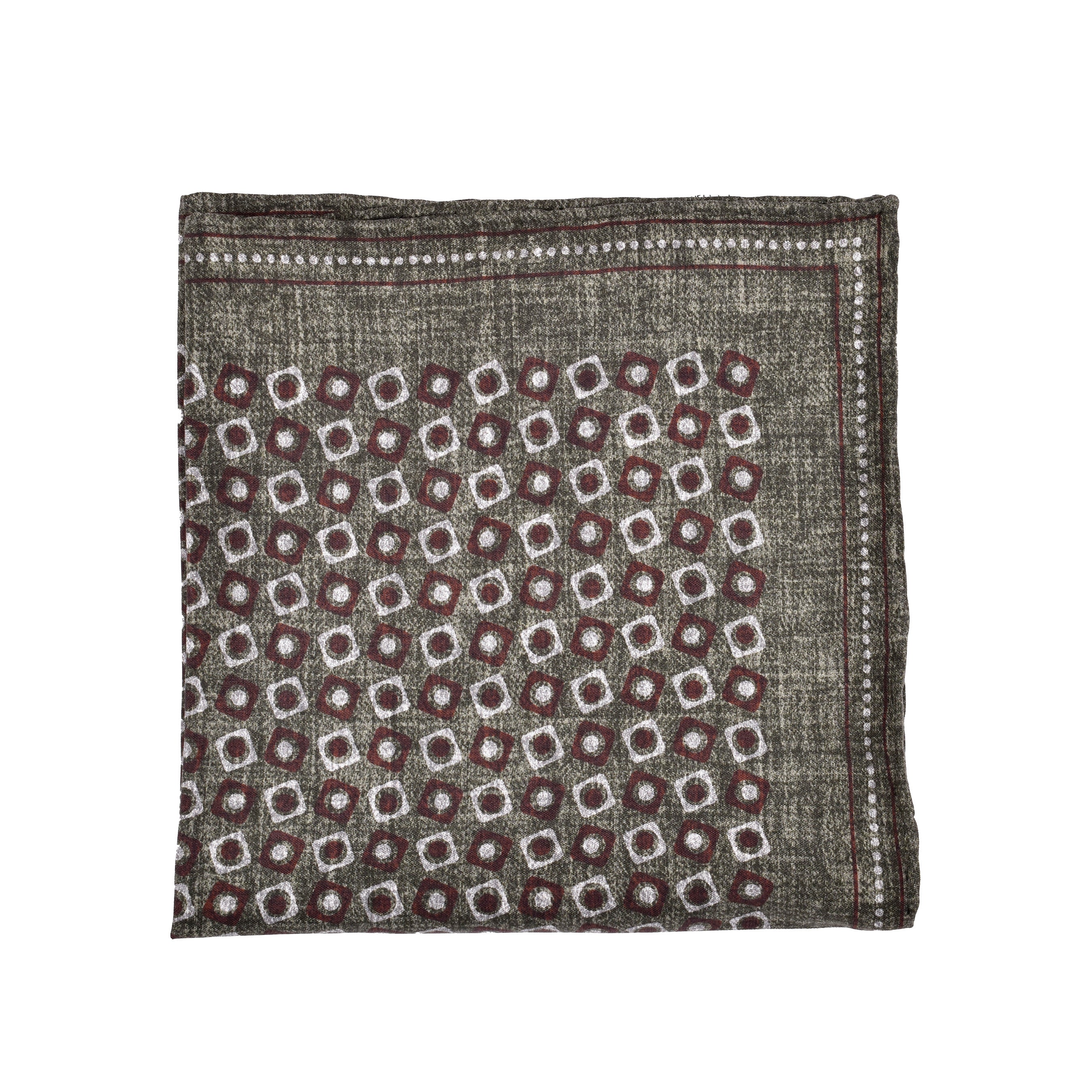 BRUNELLO CUCINELLI MEN'S 100% SILK POCKET SQUARE