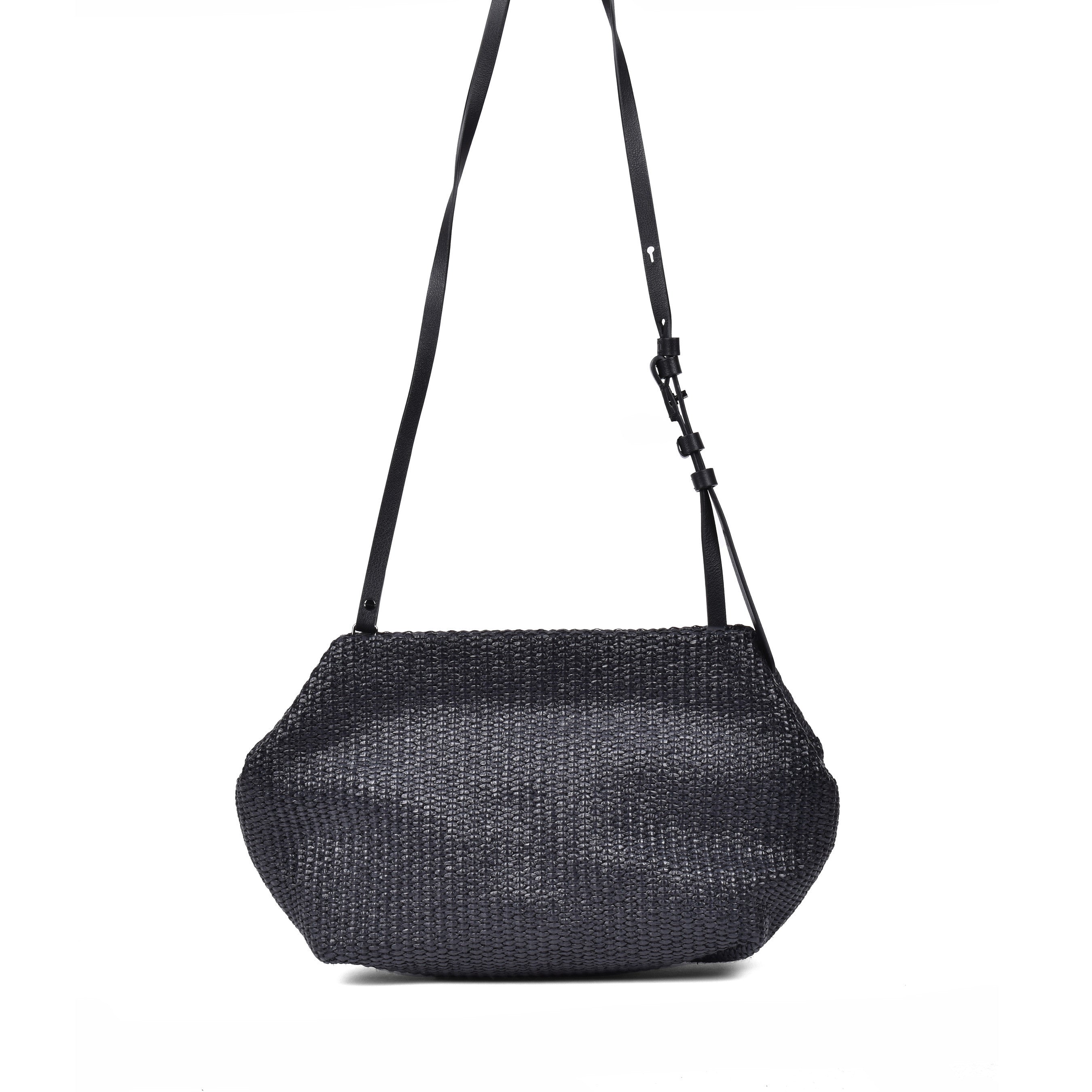 BRUNELLO CUCINELLI WOMEN'S MONILI BEAD WOVEN RAFFIA CROSSBODY SHOULDER BAG