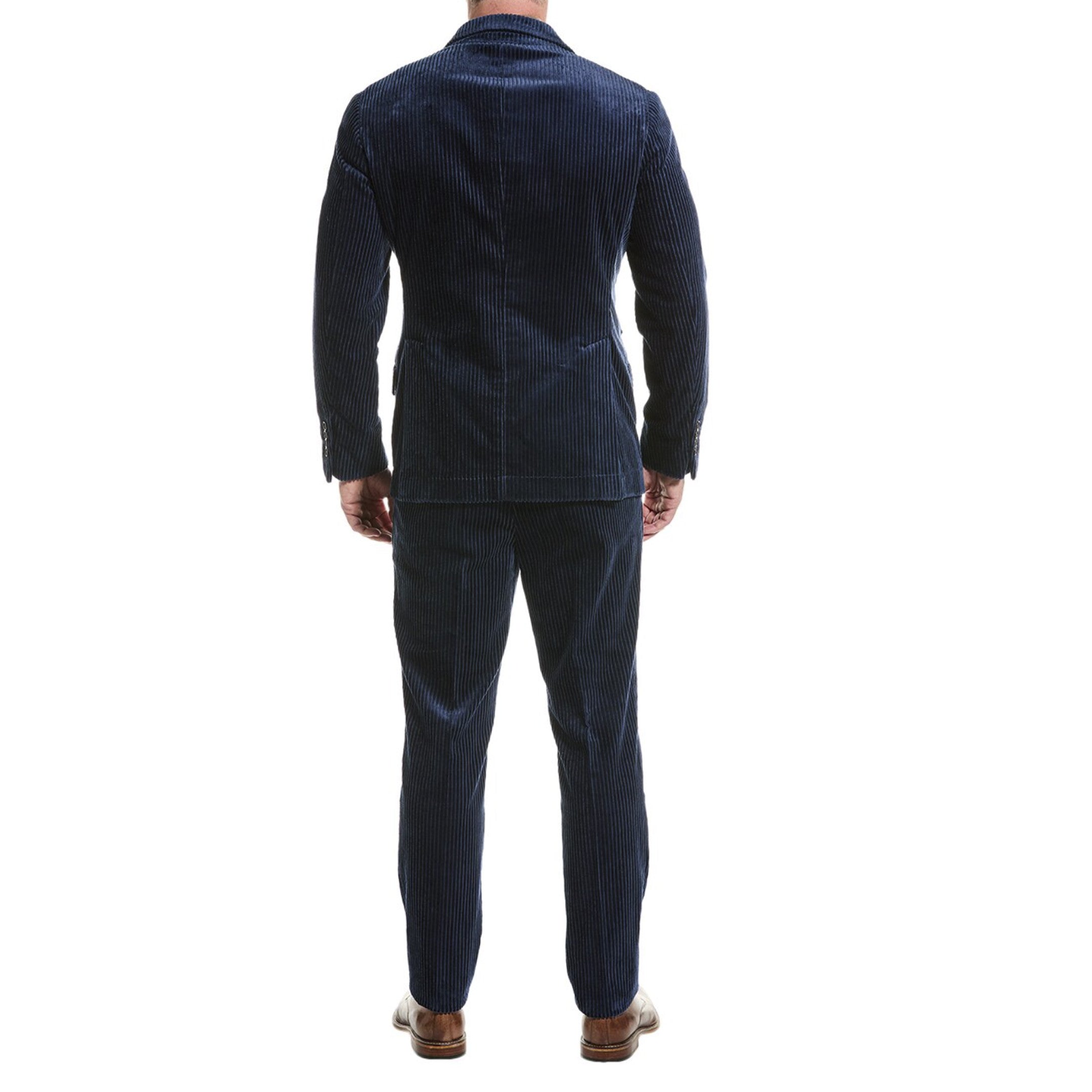 BRUNELLO CUCINELLI MEN'S 100% COTTON 3 BUTTON CASUAL CORDUROY TWO PIECE SUIT