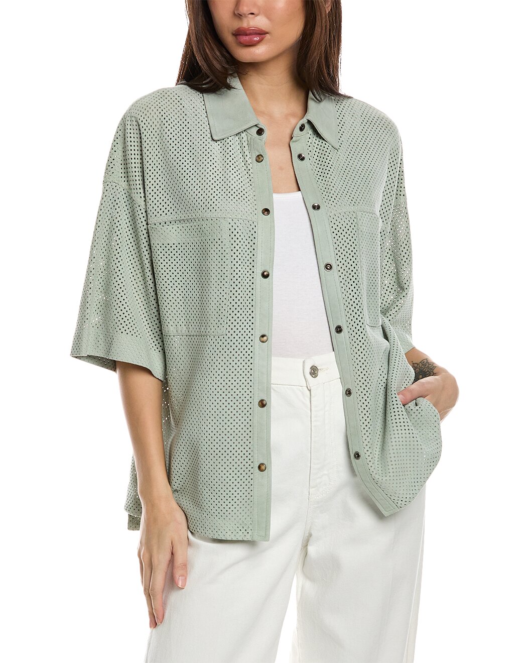 BRUNELLO CUCINELLI WOMEN'S SHIRT MPCFORI306_C8624 NWT