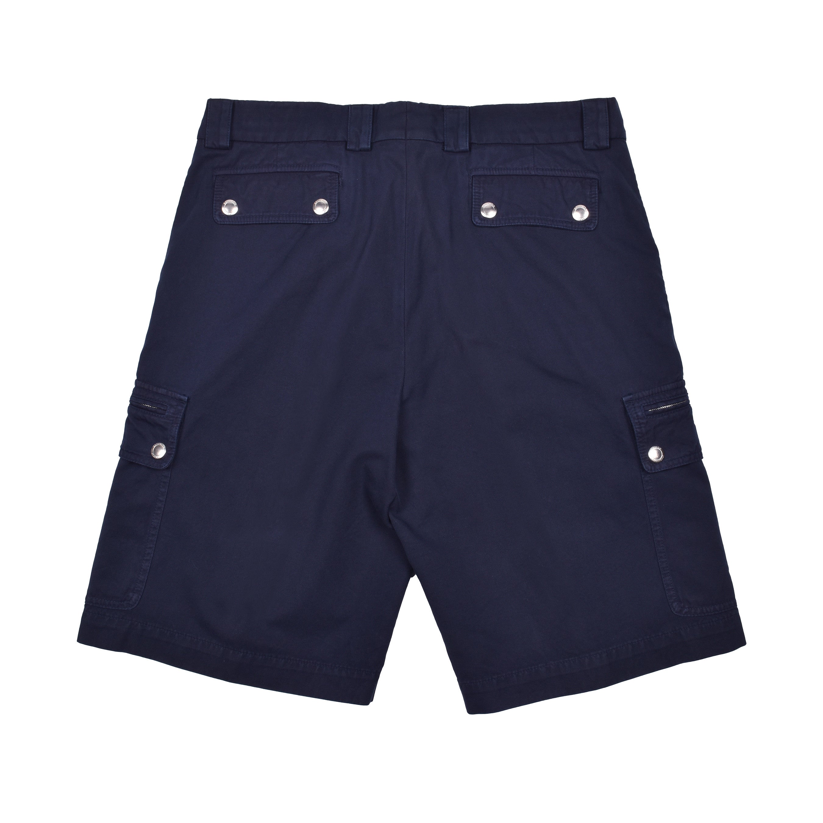 BRUNELLO CUCINELLI MEN'S NAVY COTTON CARGO SHORTS