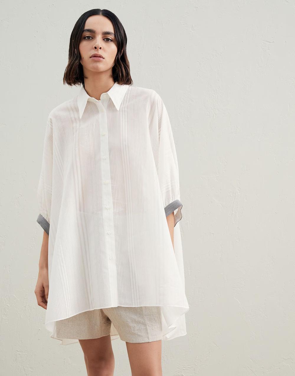 BRUNELLO CUCINELLI WOMEN'S SHIRT MH786RK606_C9720 NWT