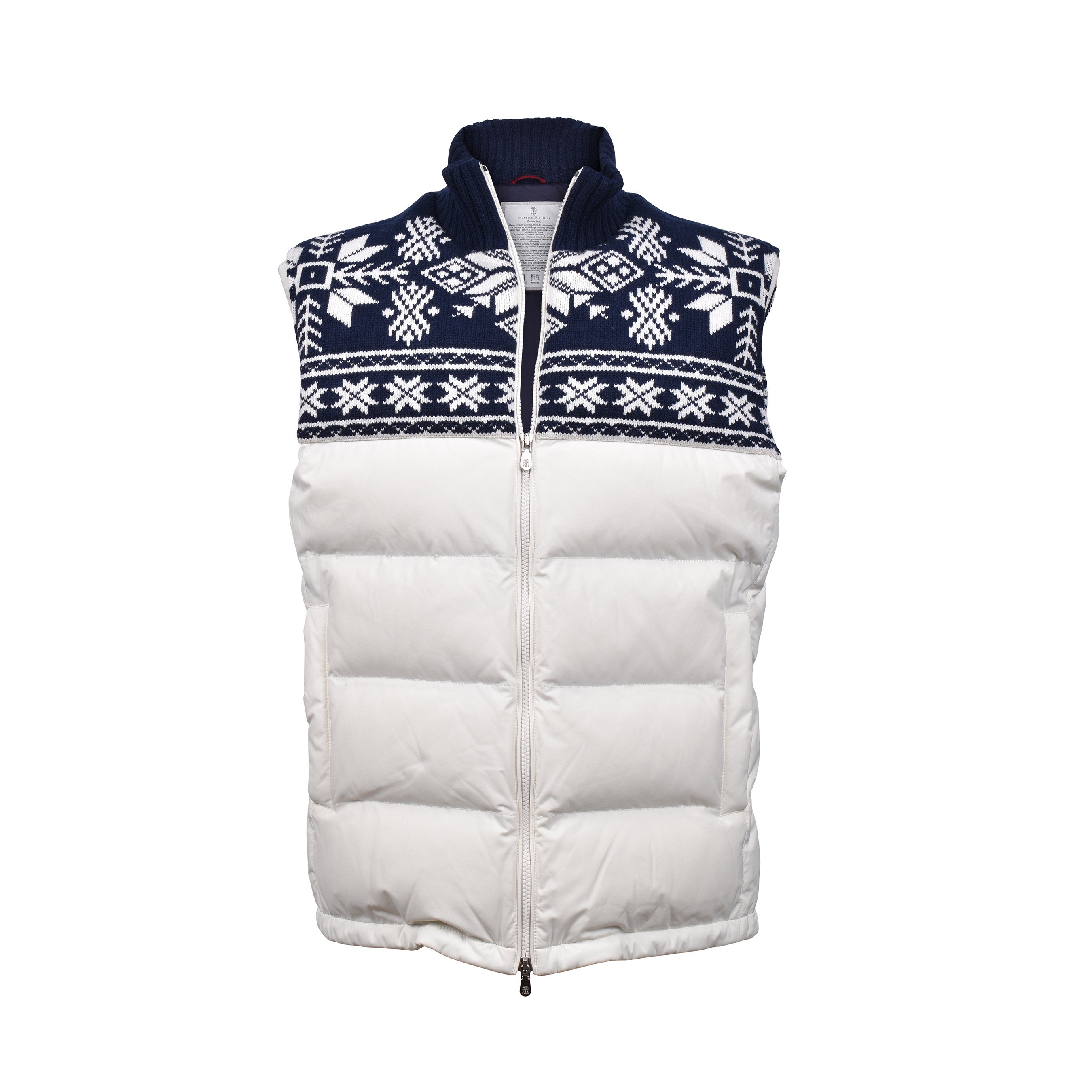 BRUNELLO CUCINELLI MEN'S PANAMA QUILTED PUFFER VEST