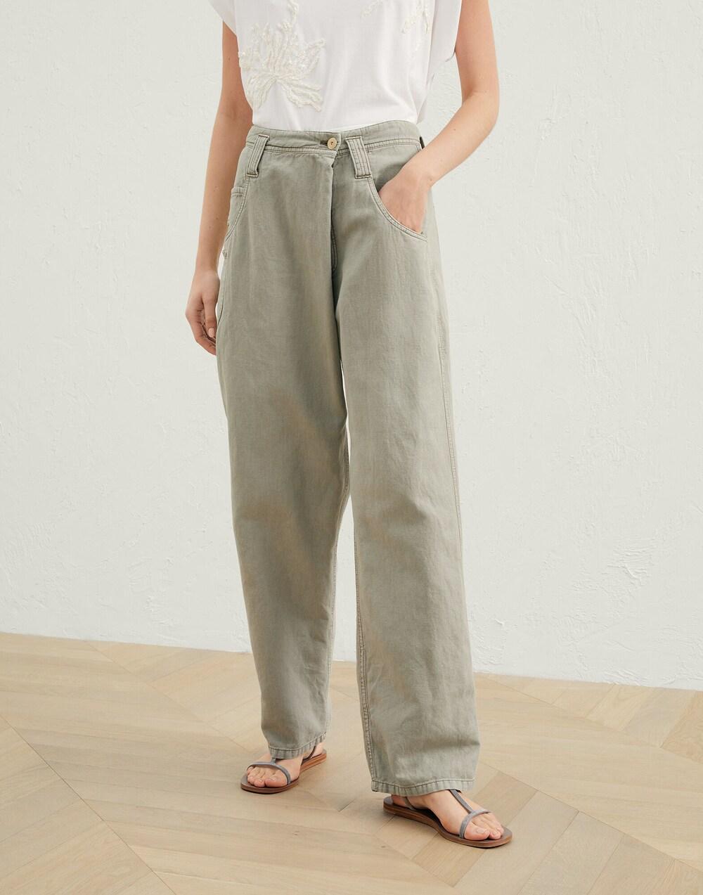 BRUNELLO CUCINELLI WOMEN'S PANTS ML996P5806_C8694 NWT