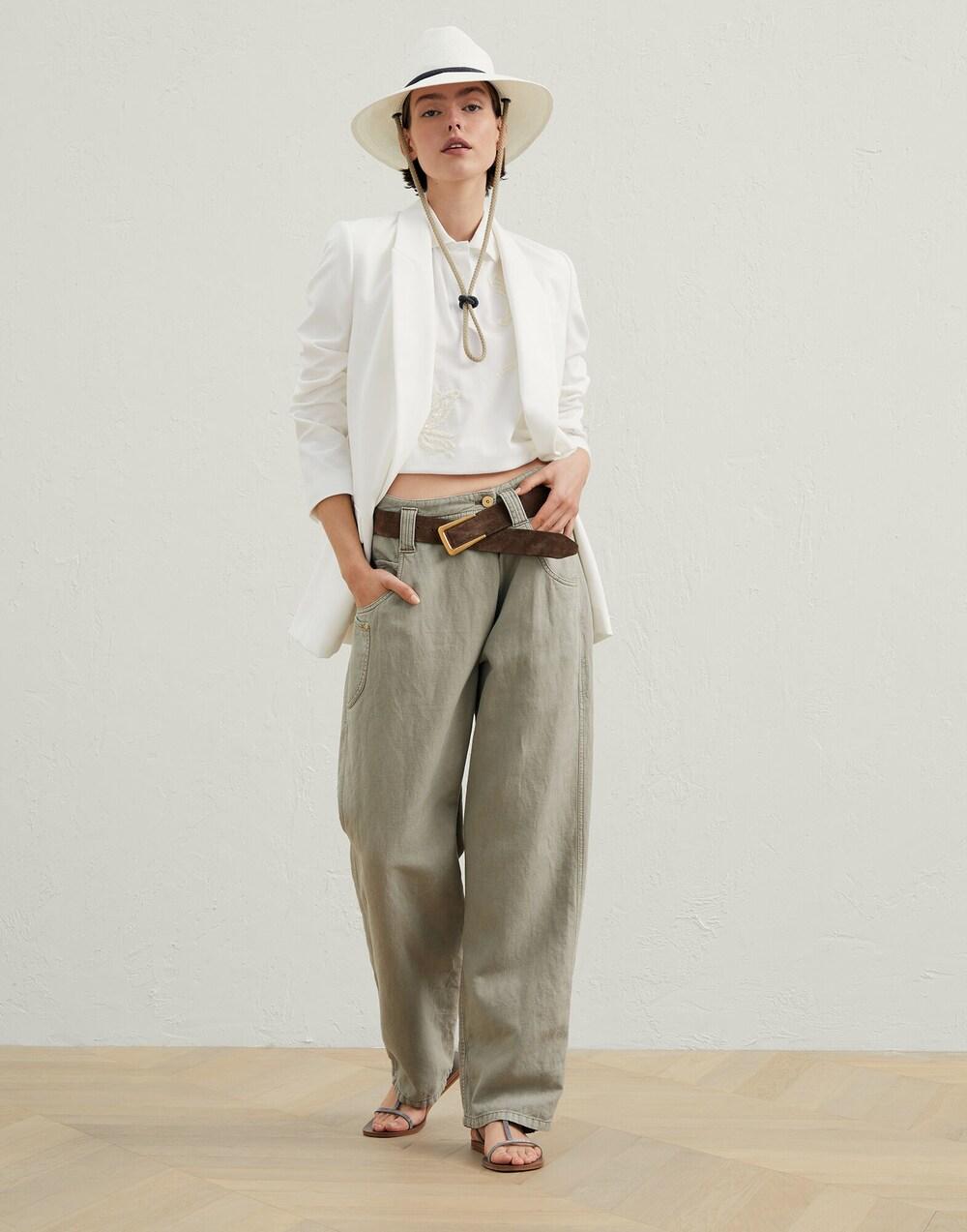 BRUNELLO CUCINELLI WOMEN'S PANTS ML996P5806_C8694 NWT