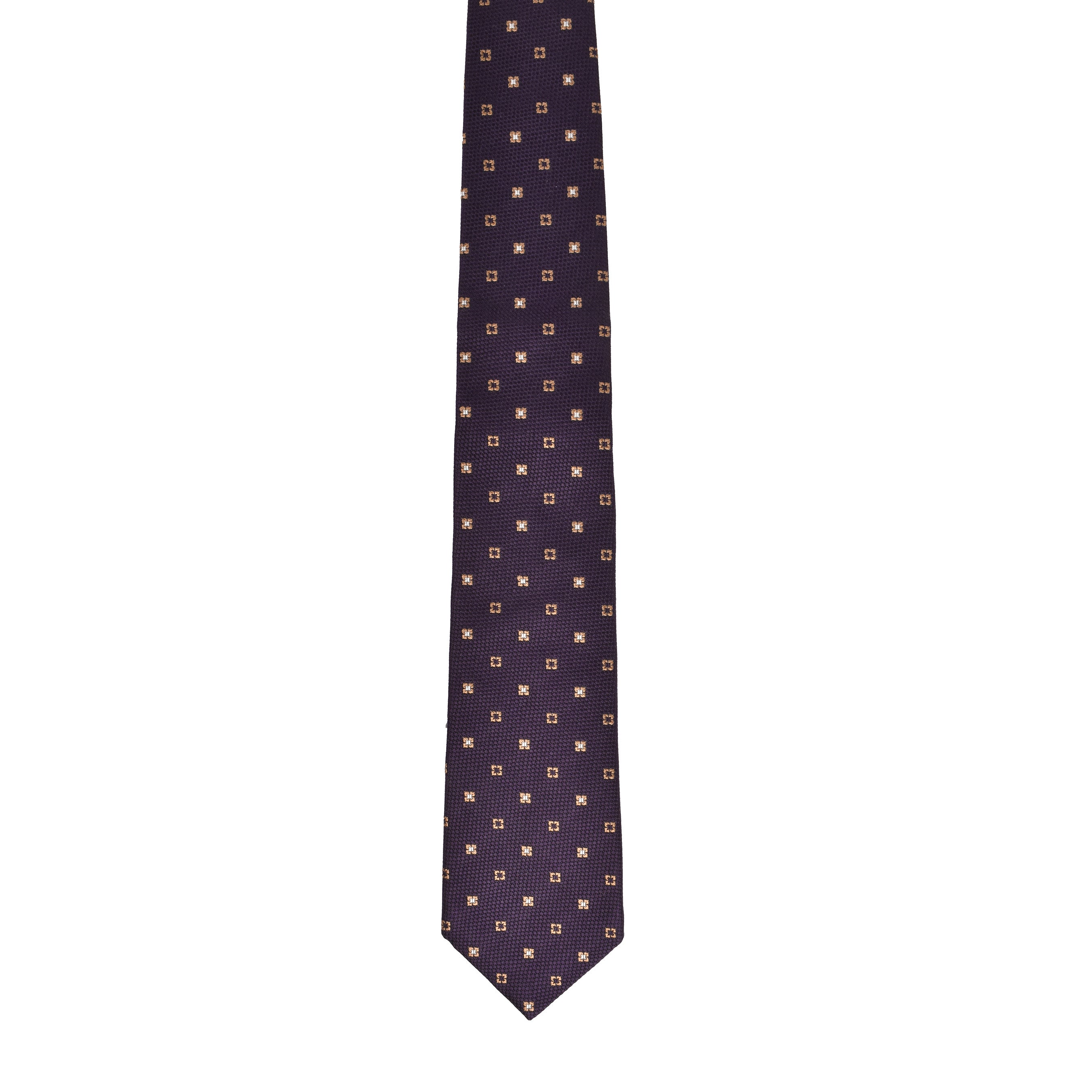 BRUNELLO CUCINELLI MEN'S 100% SILK GEOMETRIC TIE NEW