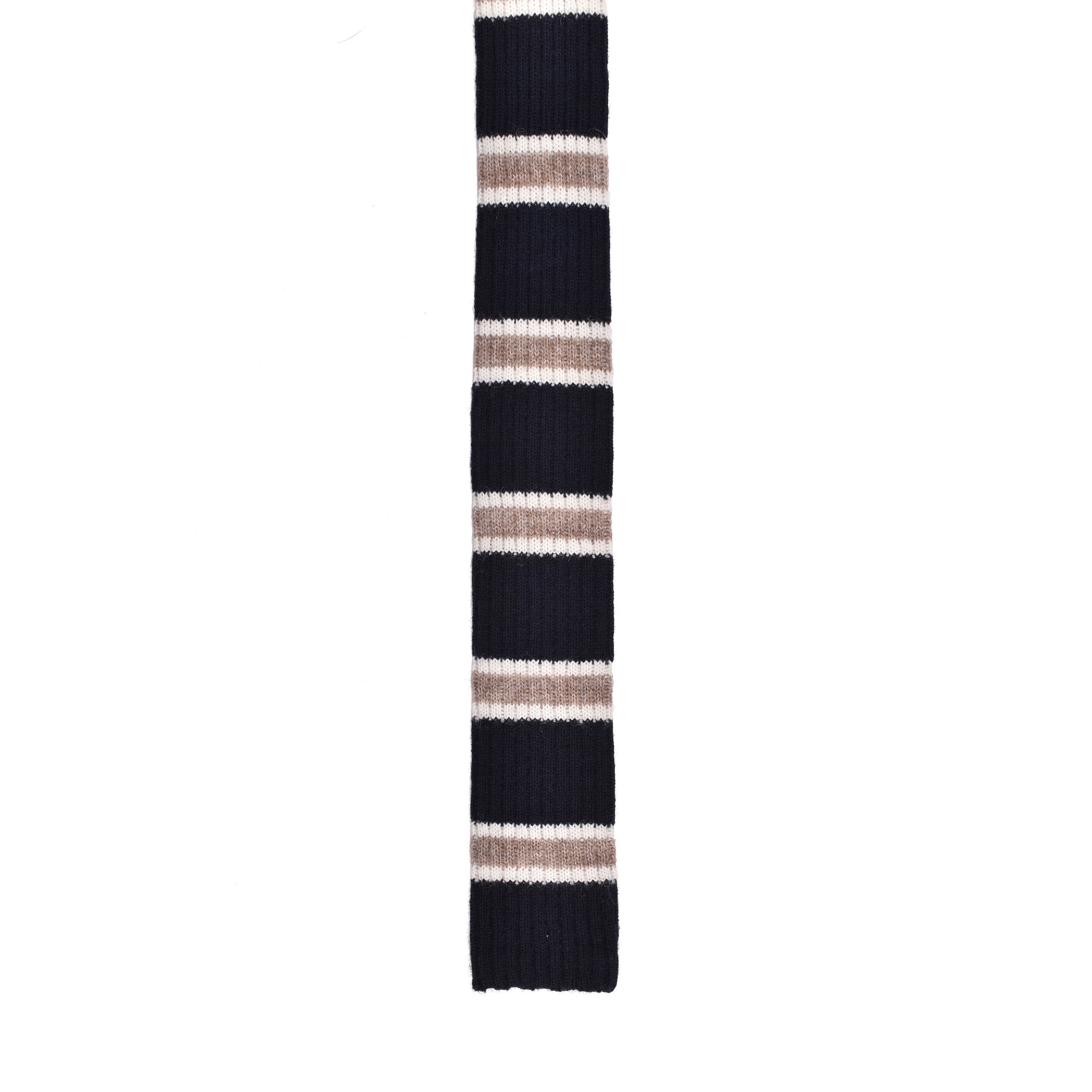 BRUNELLO CUCINELLI MEN'S TWO TONE SKINNY KNIT TIE NEW